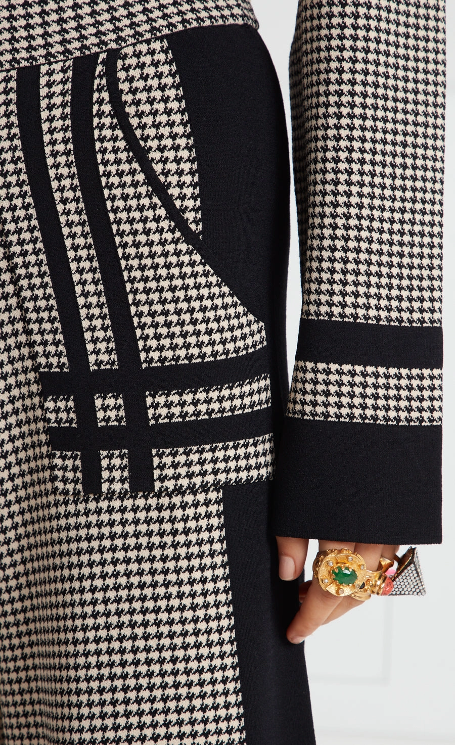 Orelie Knit Jacket - Black Mix