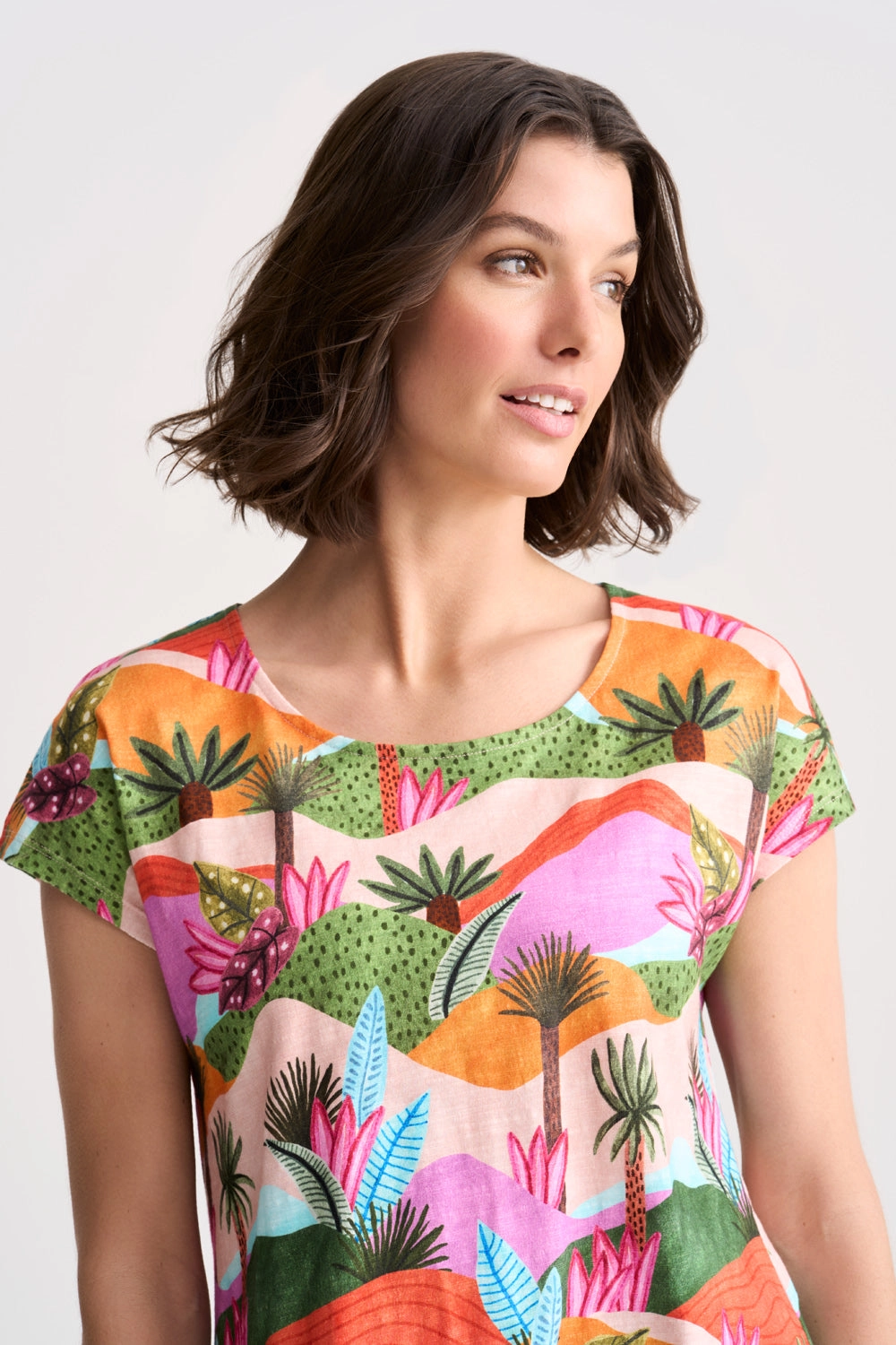 Organic Cotton T-Shirt - Tropical Landscape