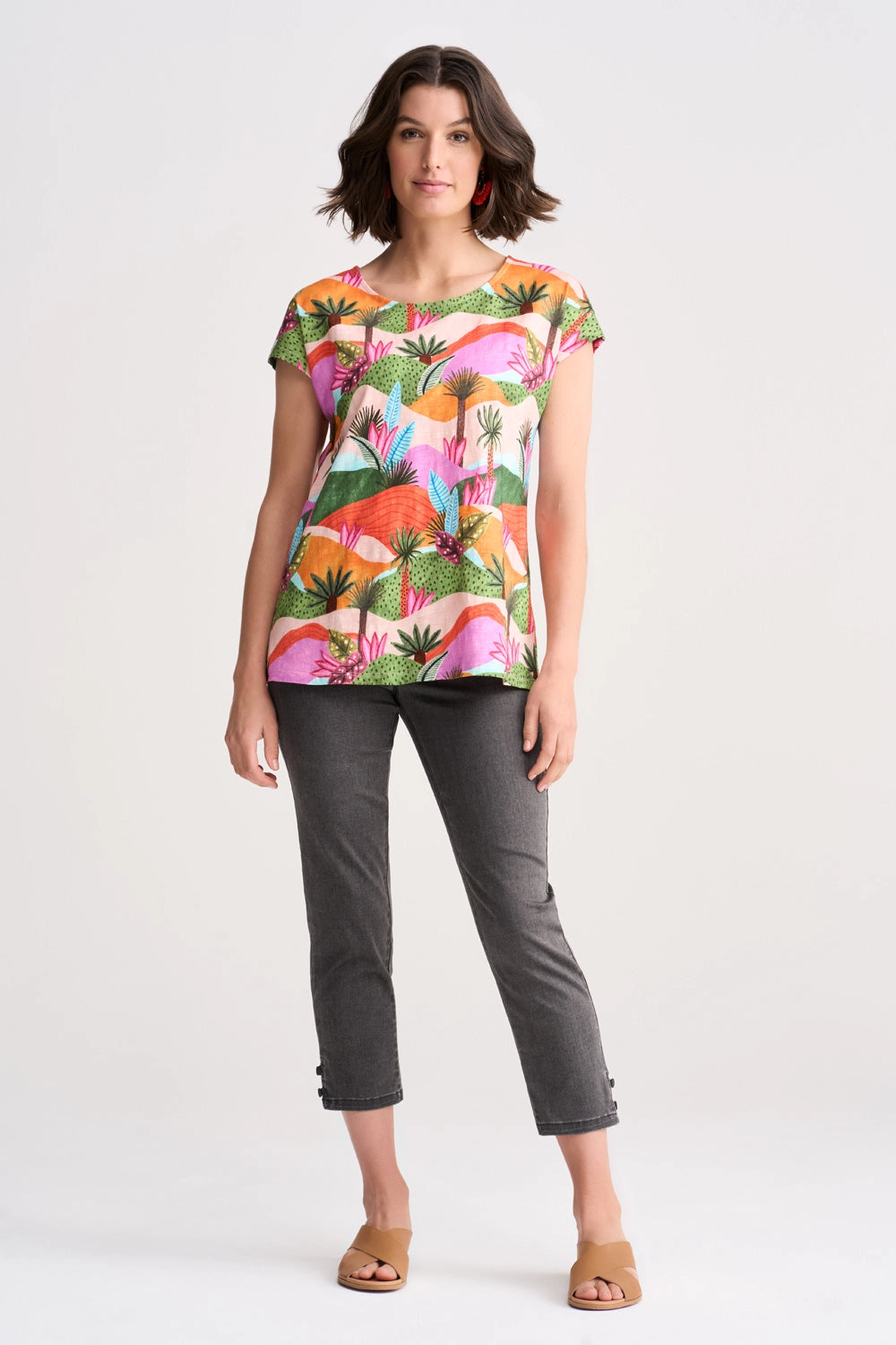 Organic Cotton T-Shirt - Tropical Landscape