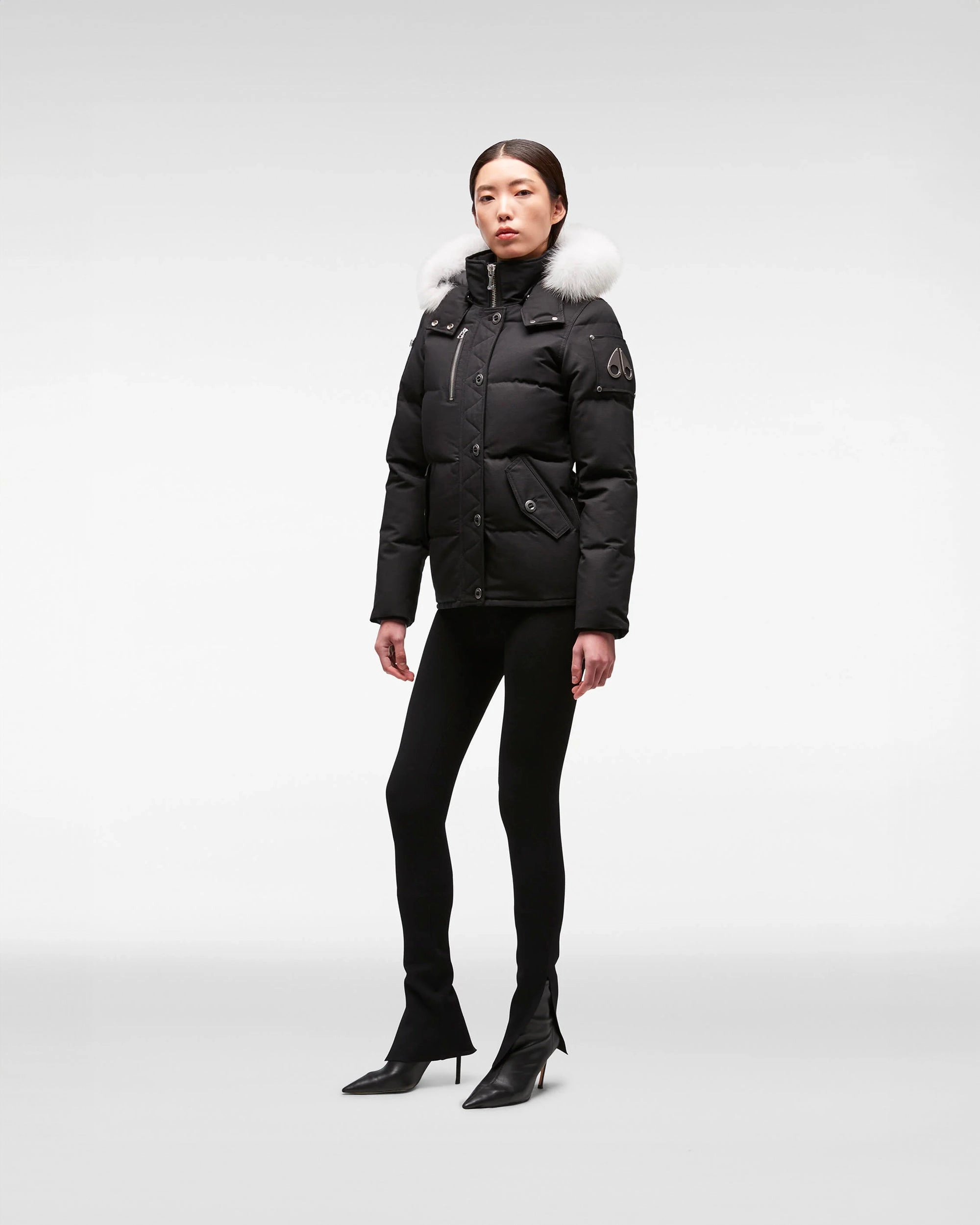 Original 3q Black / Natural Fox Fur