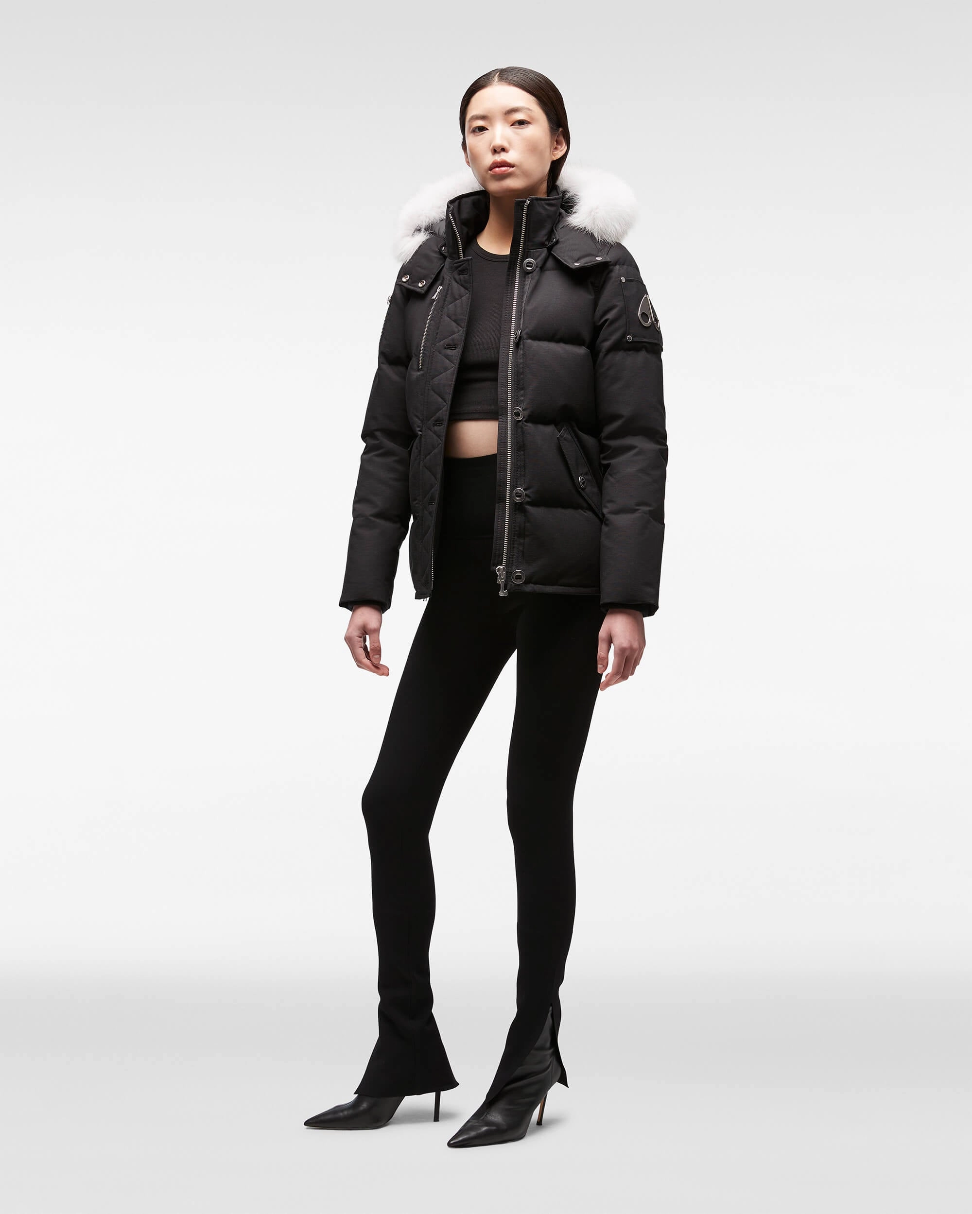Original 3q Black / Natural Fox Fur