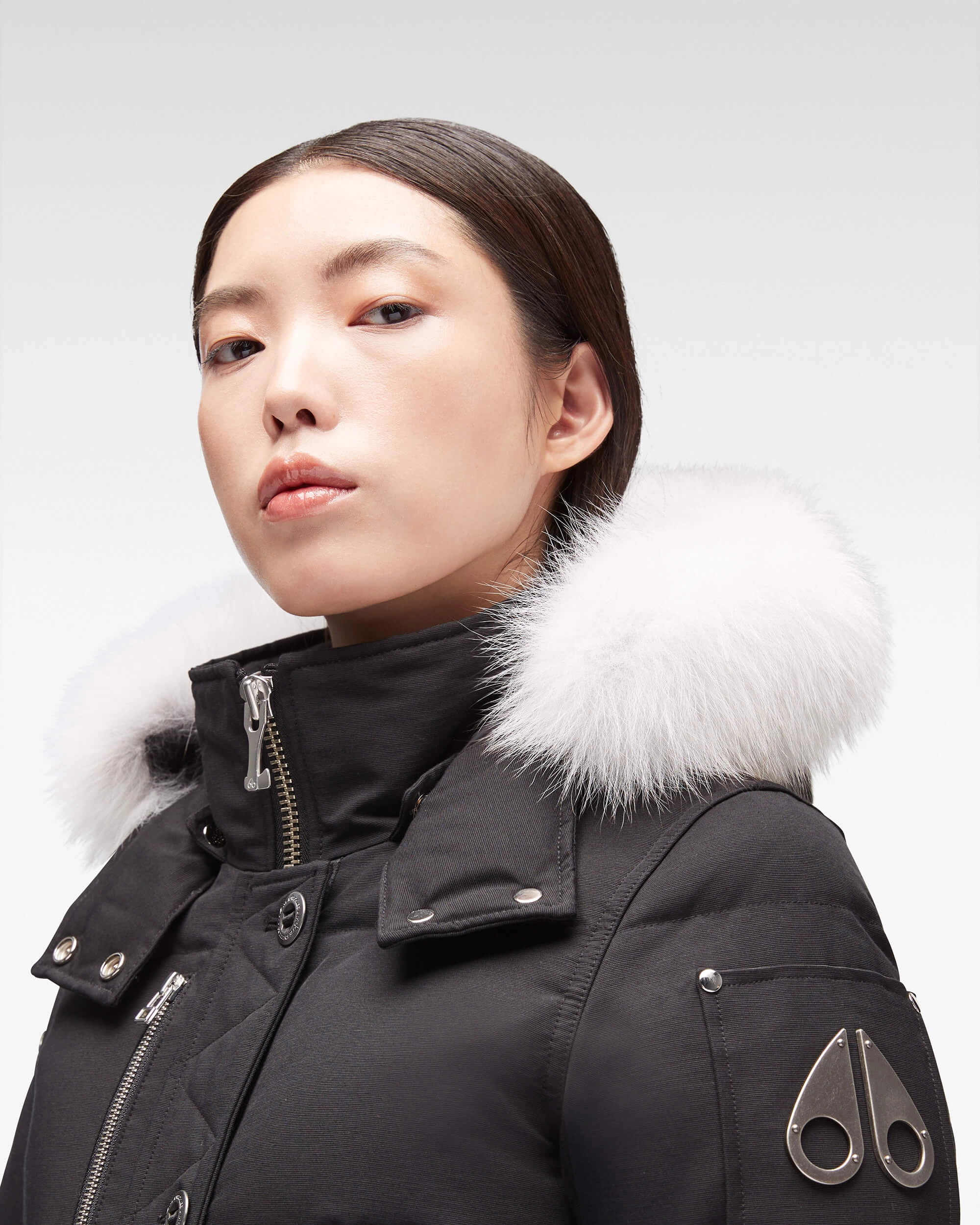 Original 3q Black / Natural Fox Fur