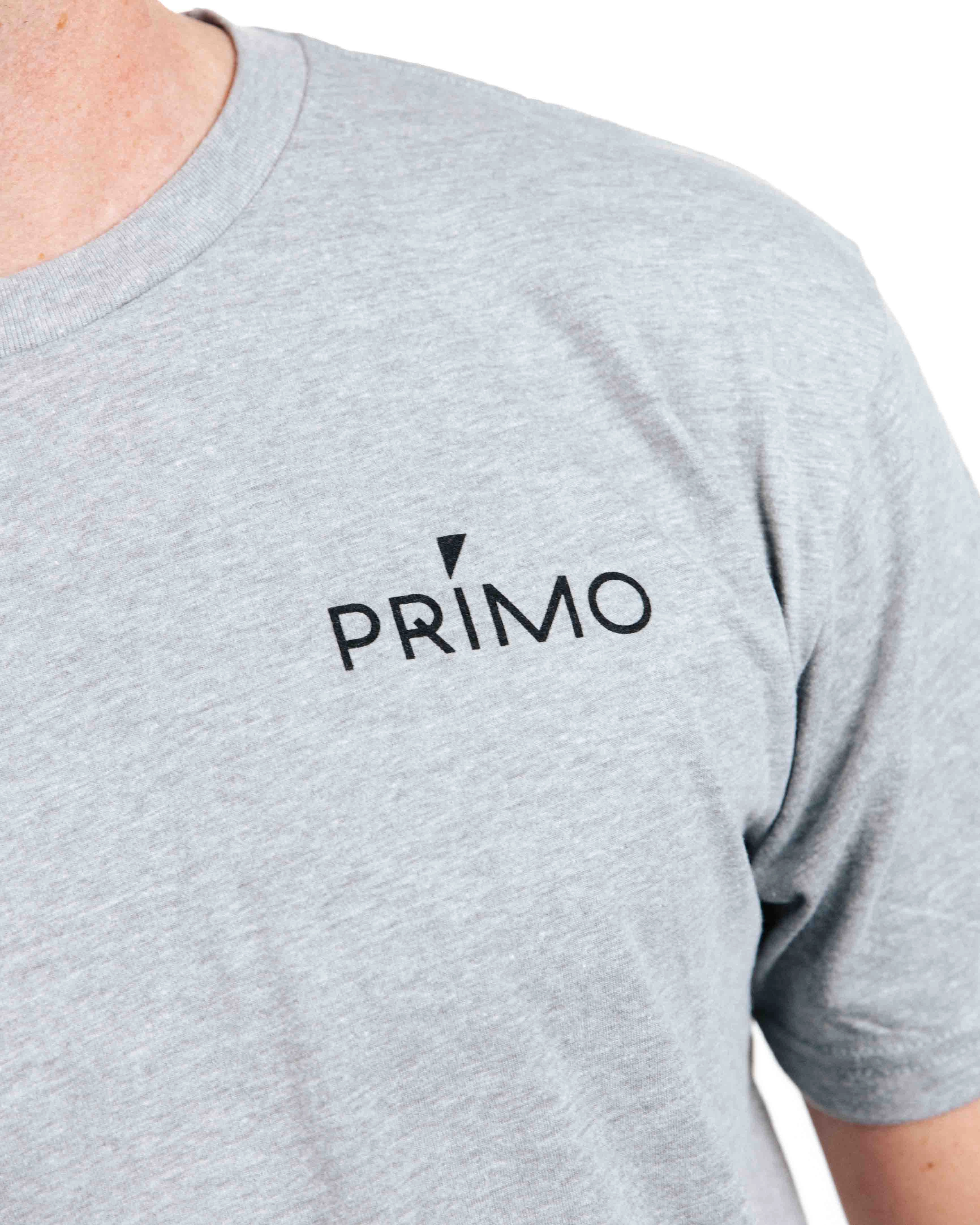 Primo Wordmark Tee - Light Gray