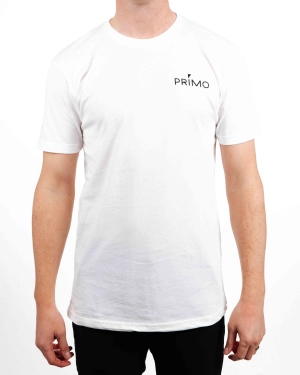 Primo Wordmark Tee - White