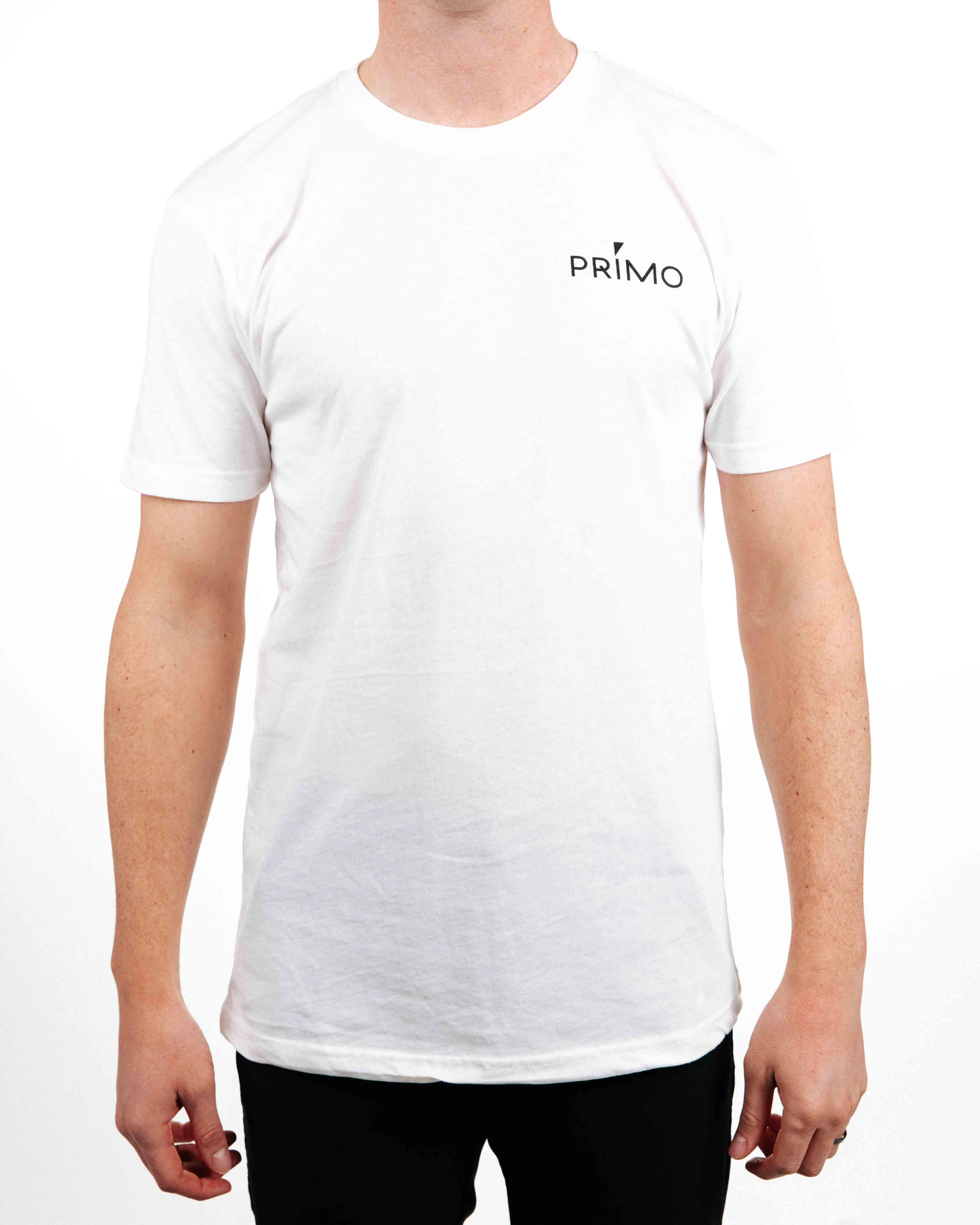 Primo Wordmark Tee - White