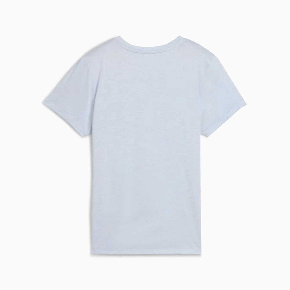 PUMA WOMEN'S ESSENTIALS LOGO BLUE TEE