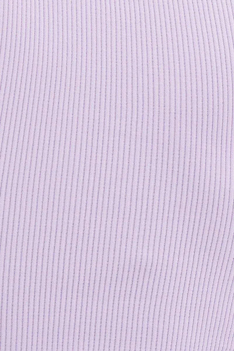 Purple T Shirt Short Sleeve Round Neck Seamless