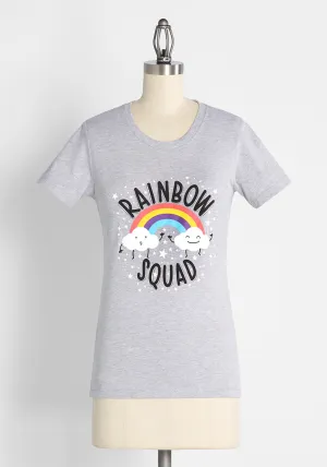 Rainbow Squad Goals Graphic Tee