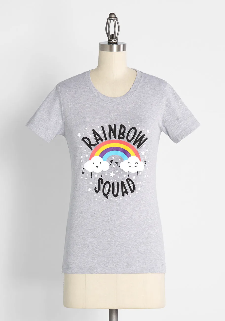 Rainbow Squad Goals Graphic Tee