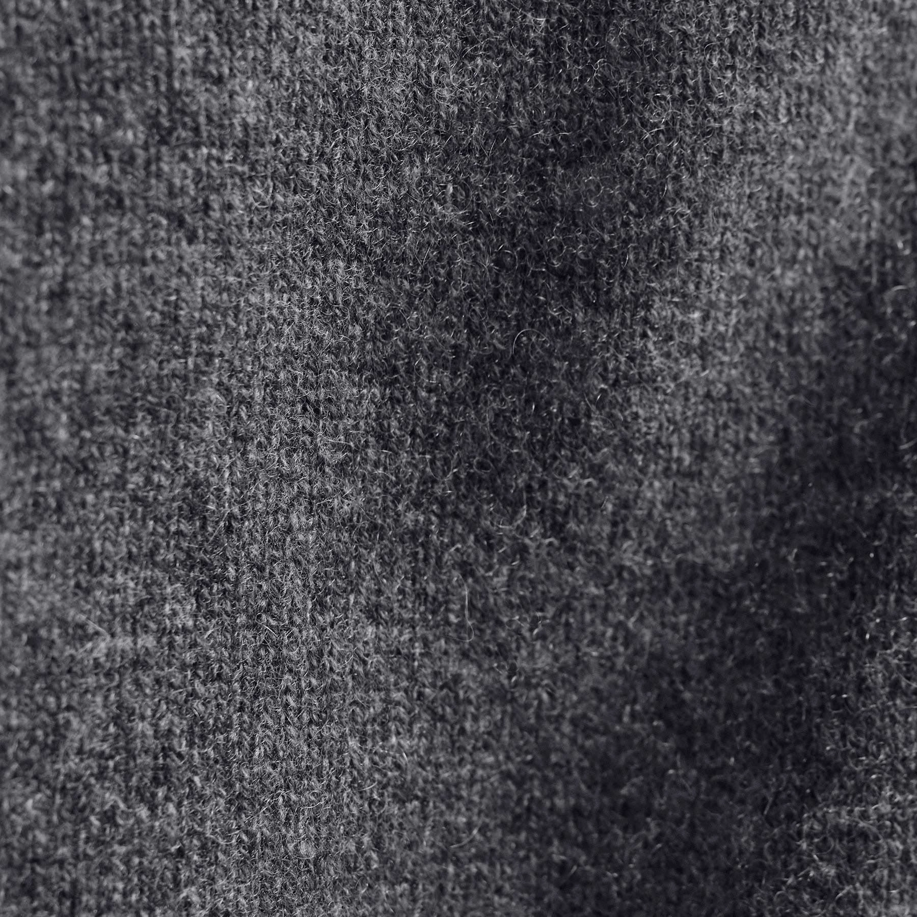 Recycled Cashmere Color Blocked Half Zip - Flannel/Coal