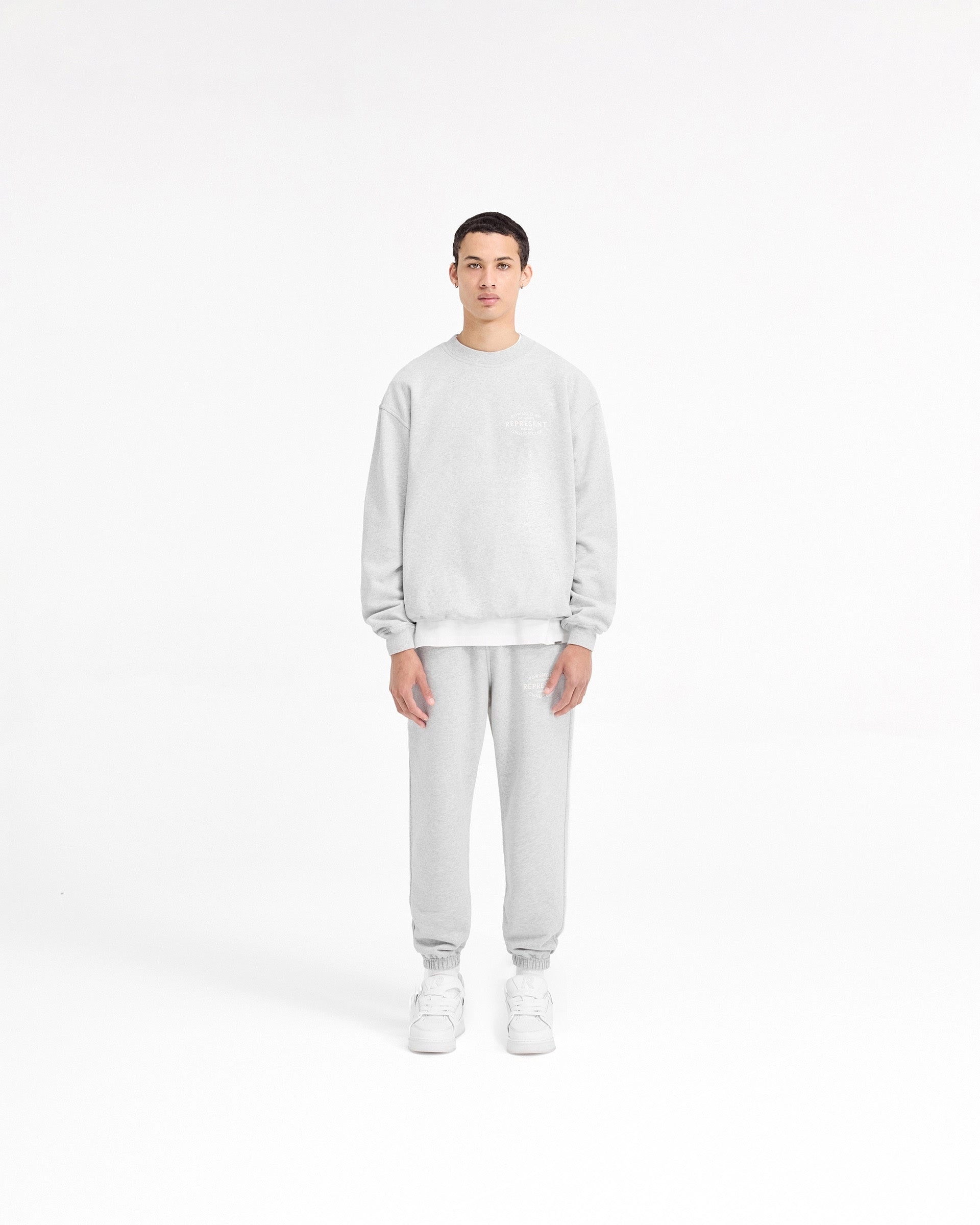 Represent Owners Club Stamp Sweater - Ash Grey