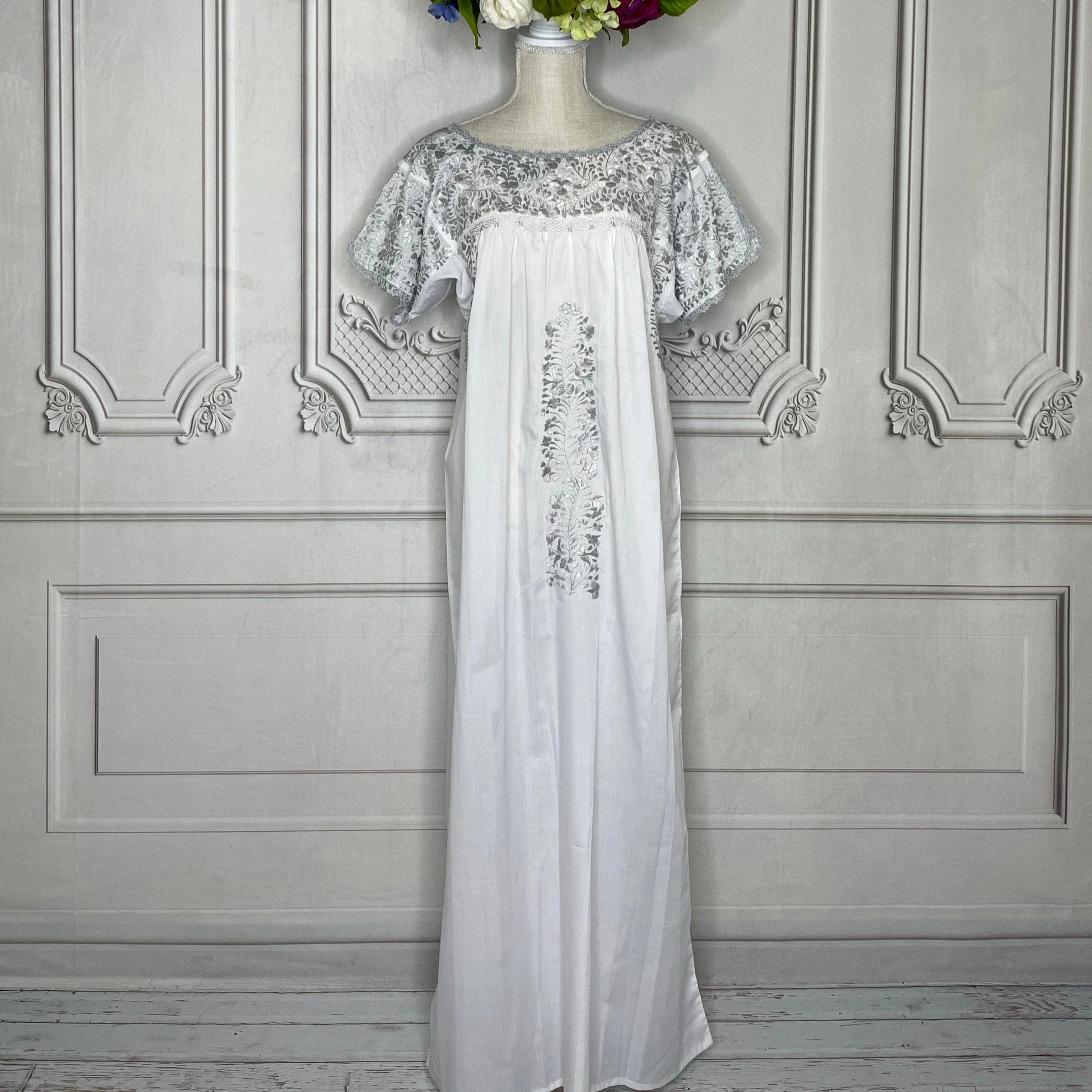 San Antonino Gala Dress - Long Silver