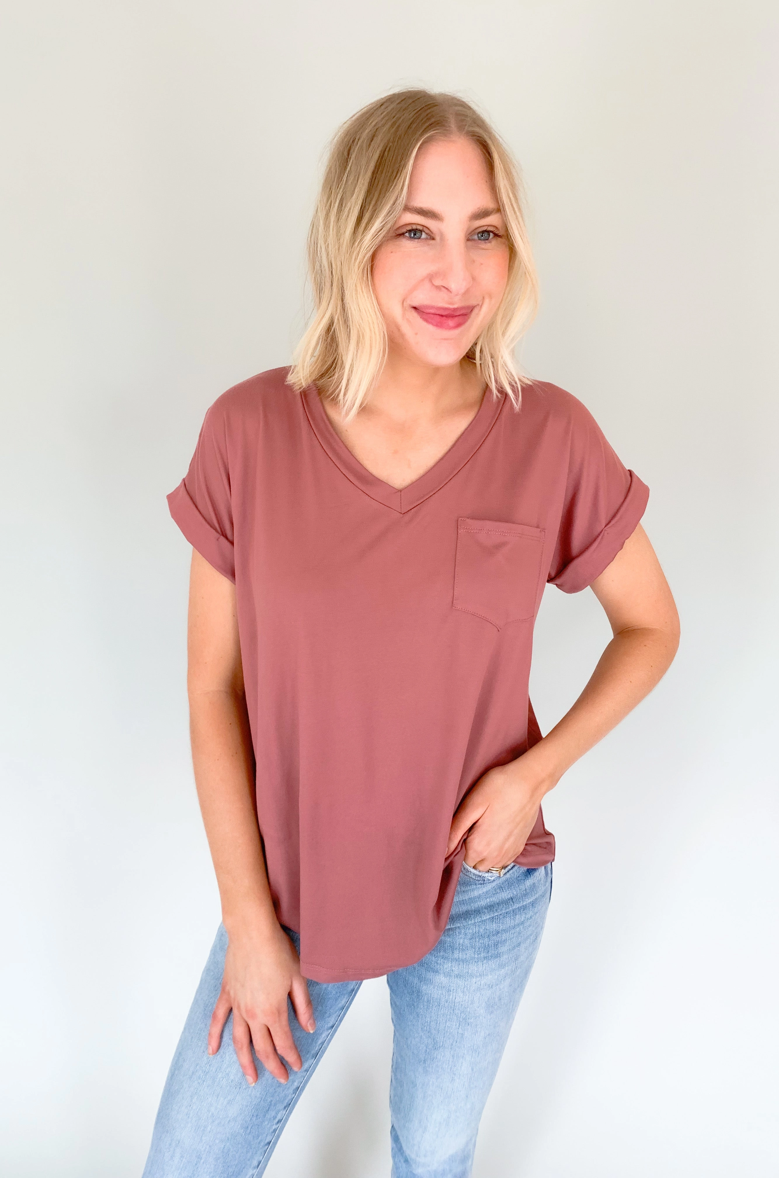 Scout V Neck Pocket Tee