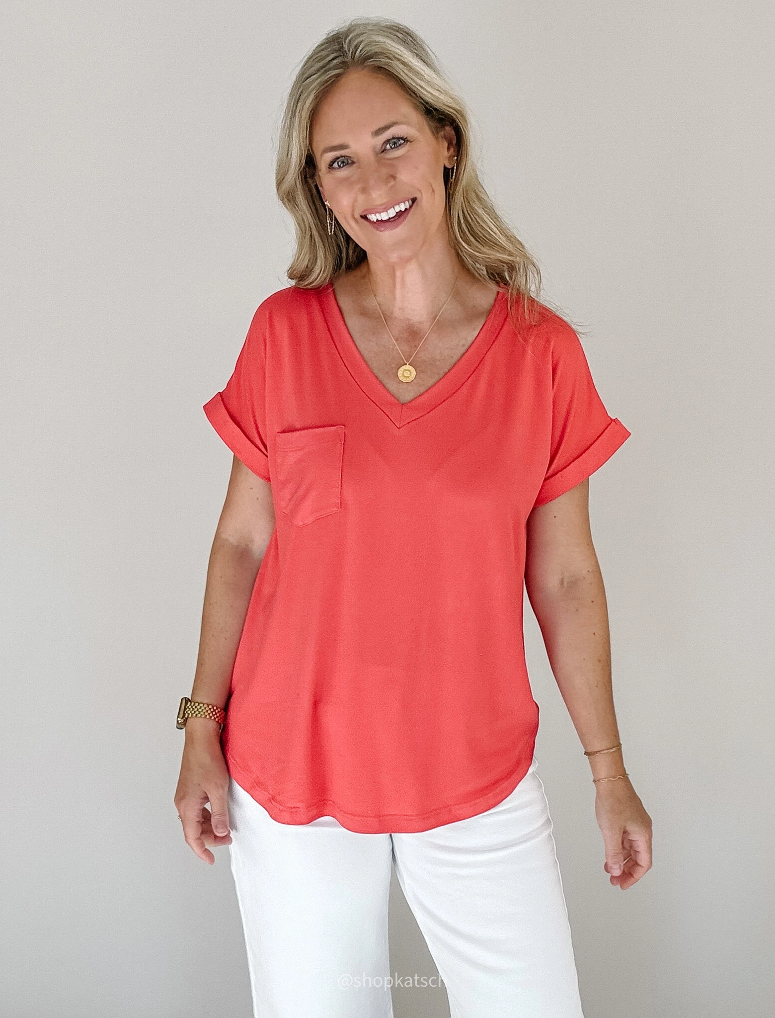 Scout V Neck Pocket Tee