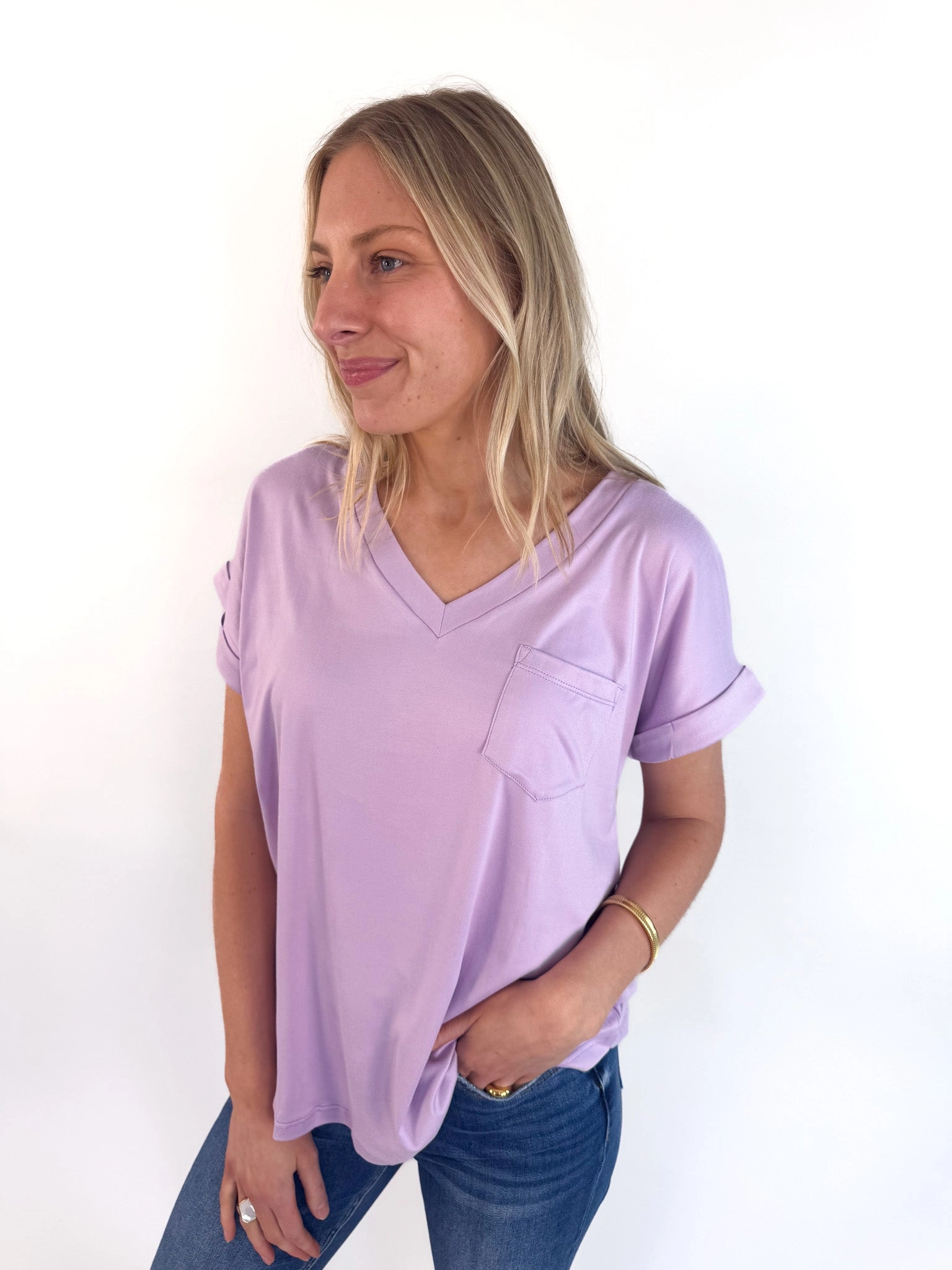 Scout V Neck Pocket Tee