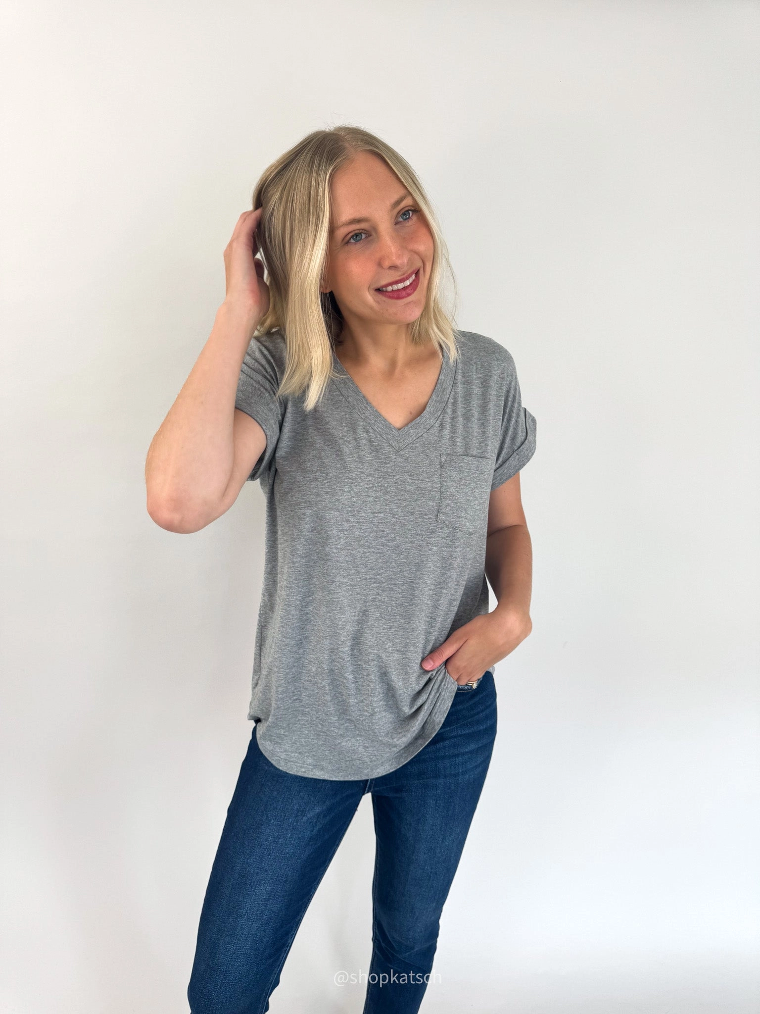 Scout V Neck Pocket Tee