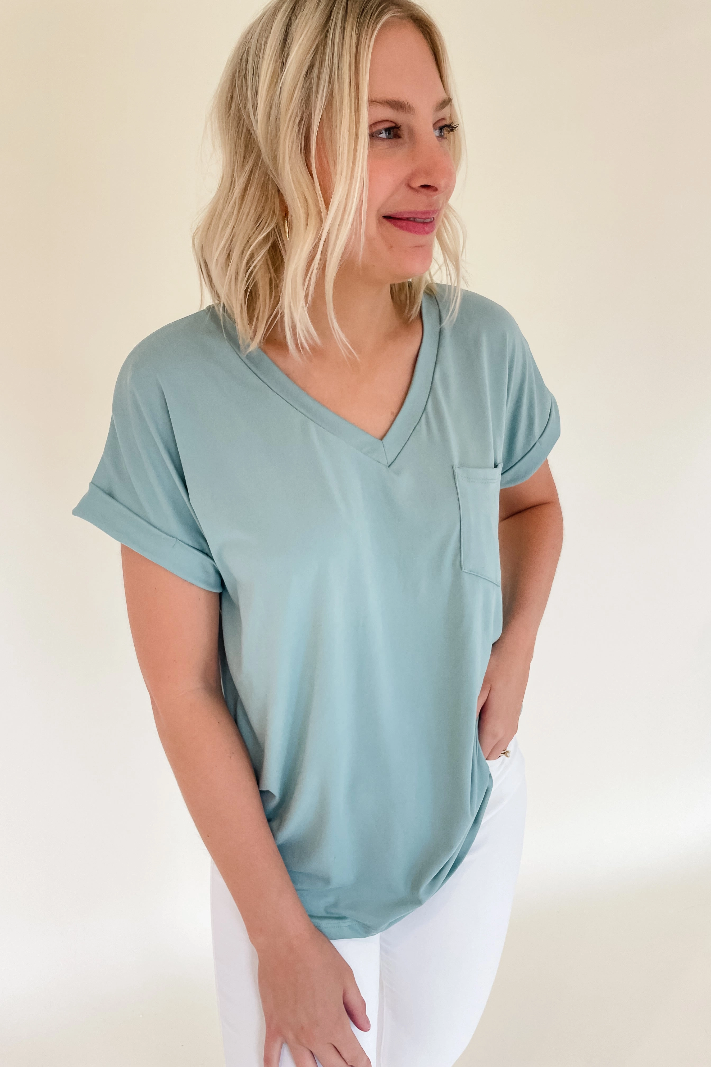 Scout V Neck Pocket Tee