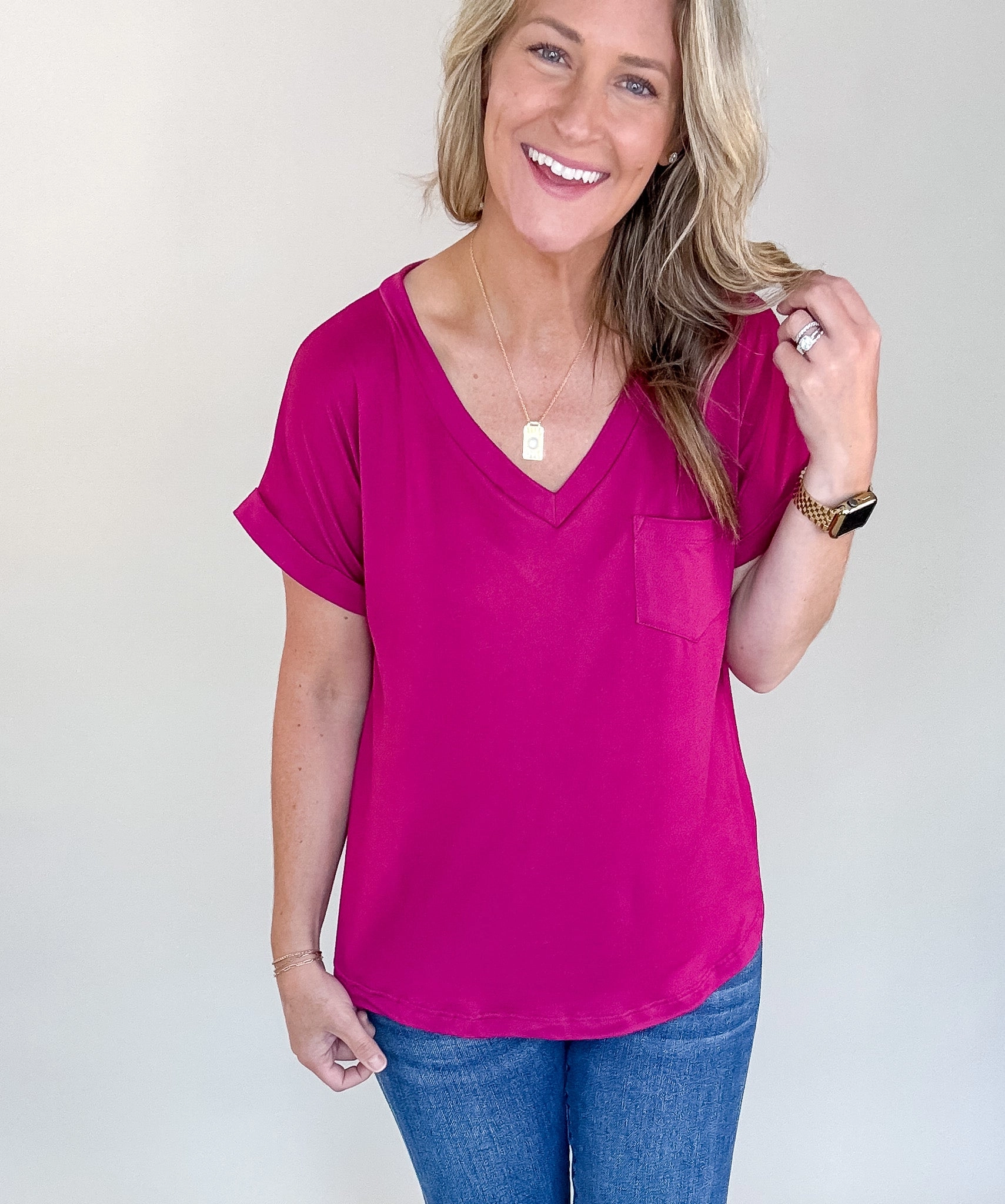 Scout V Neck Pocket Tee