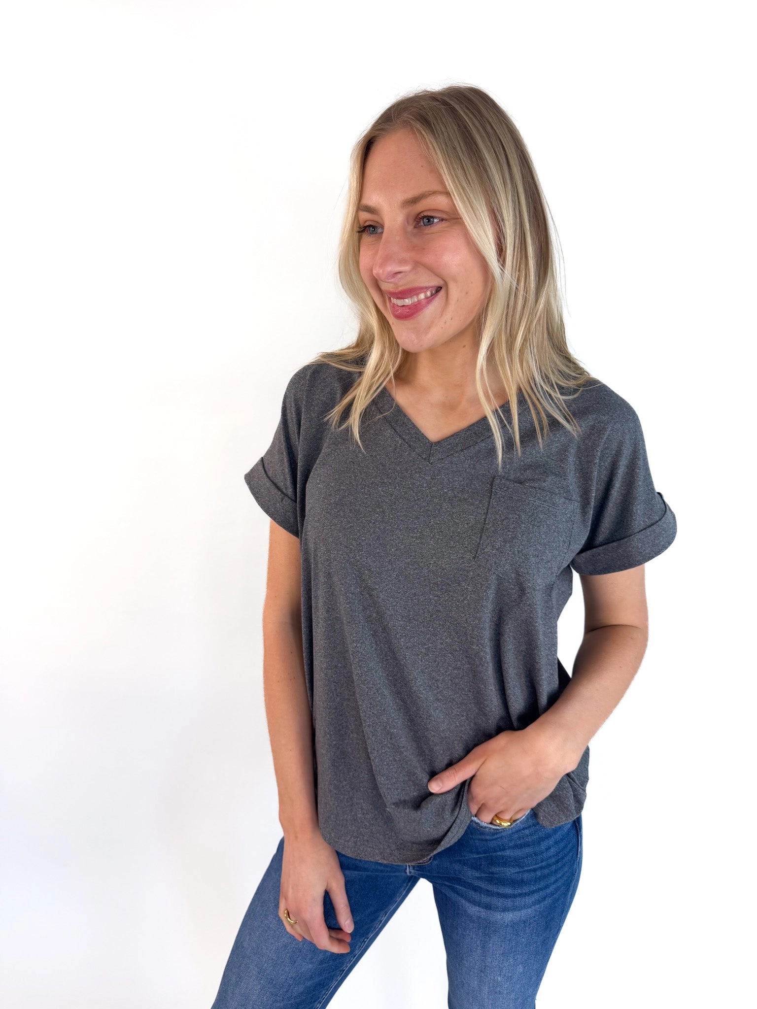 Scout V Neck Pocket Tee
