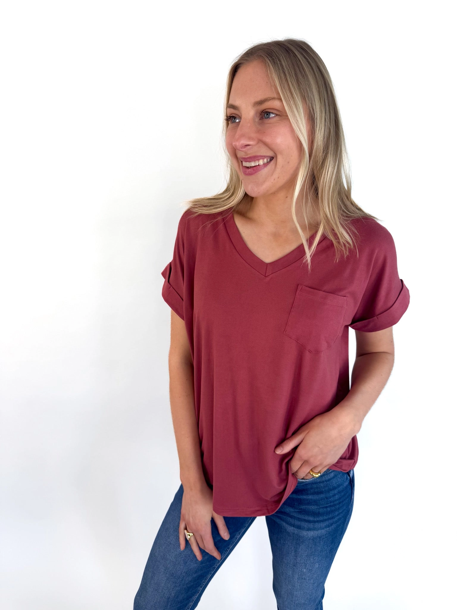 Scout V Neck Pocket Tee