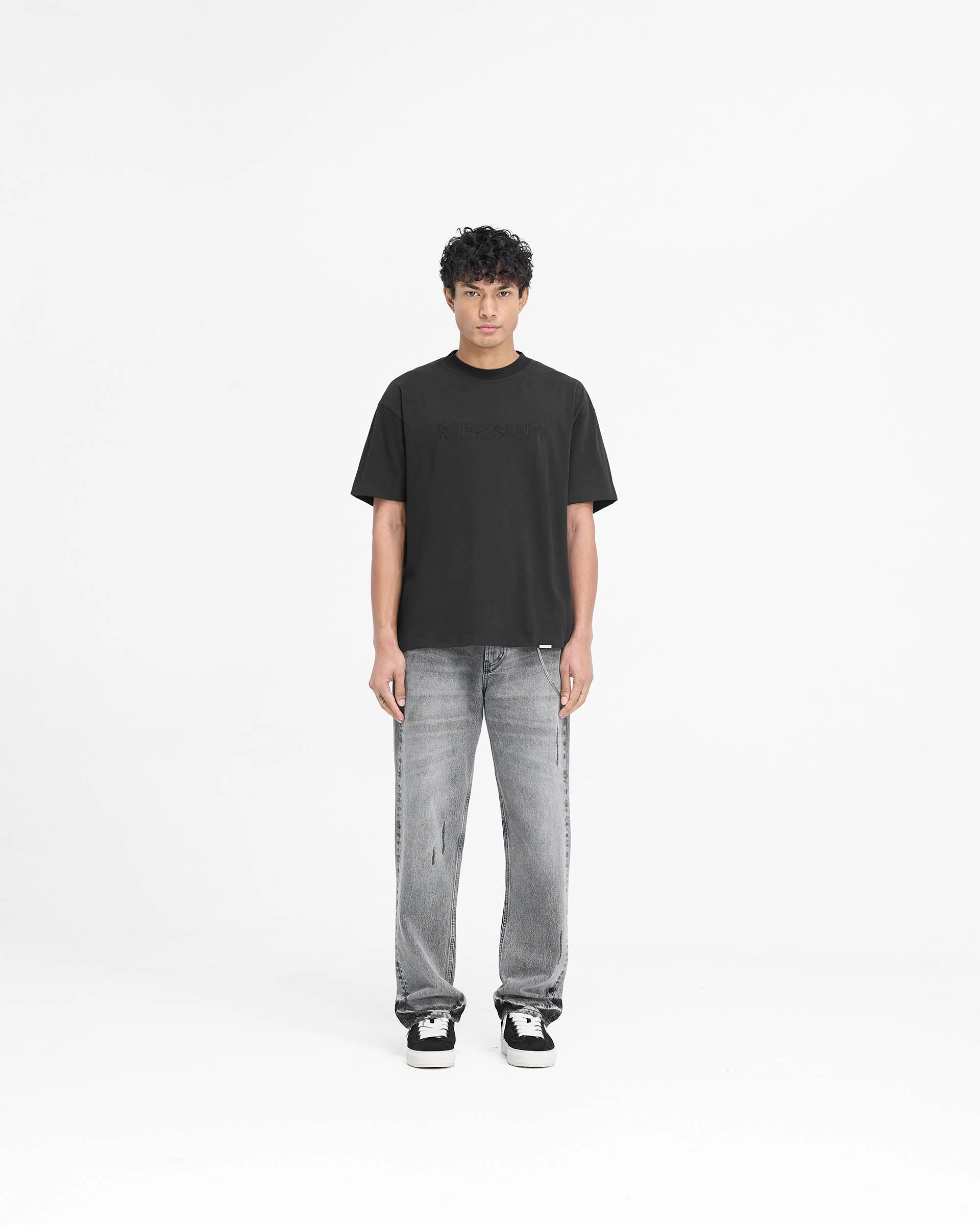 Serif Logo T-Shirt - Jet Black