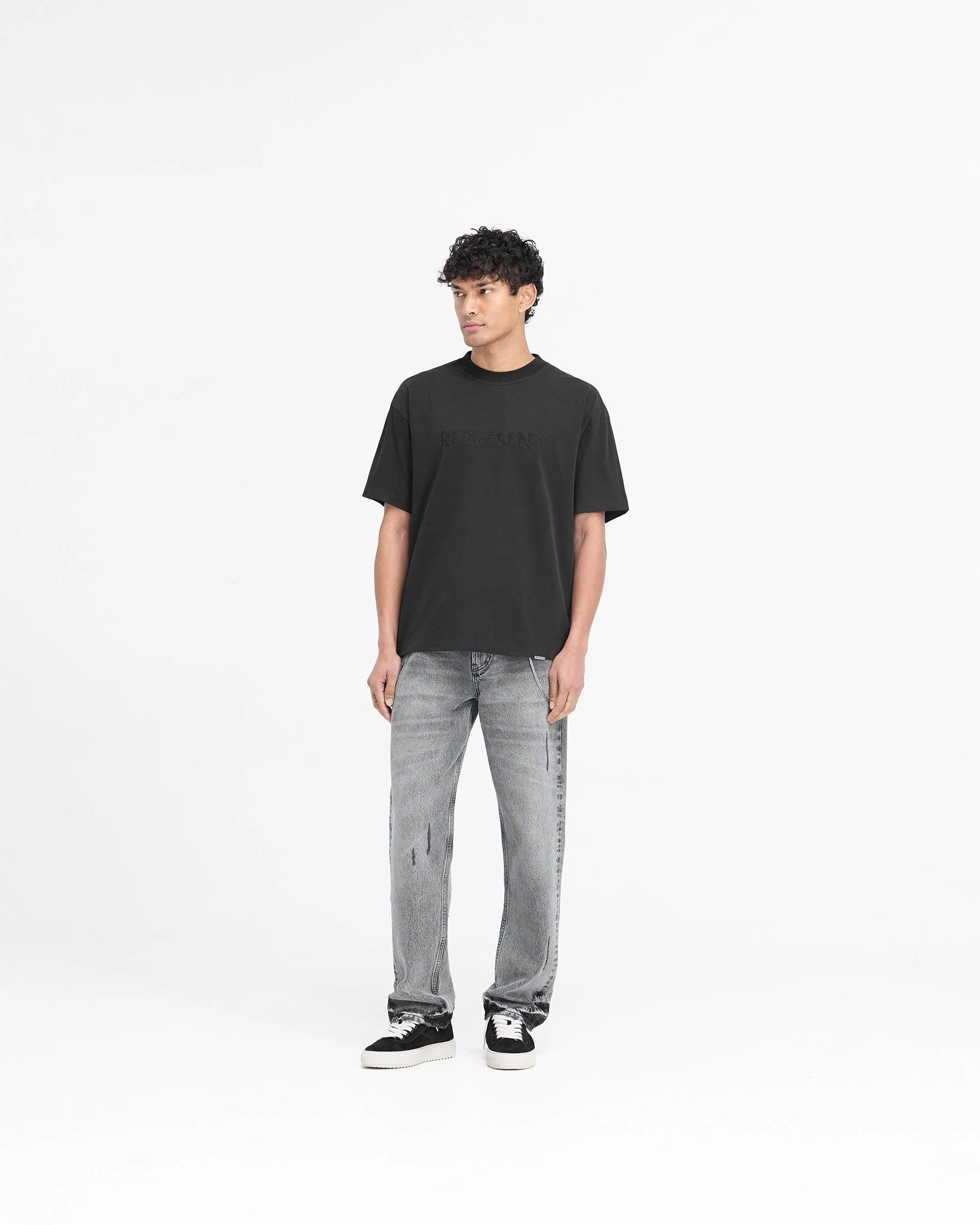 Serif Logo T-Shirt - Jet Black