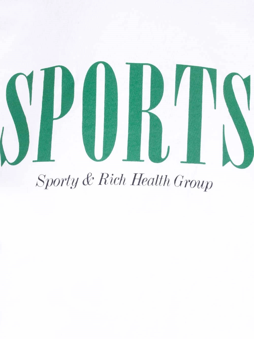 Sporty & Rich Logo Printed Crewneck T-Shirt