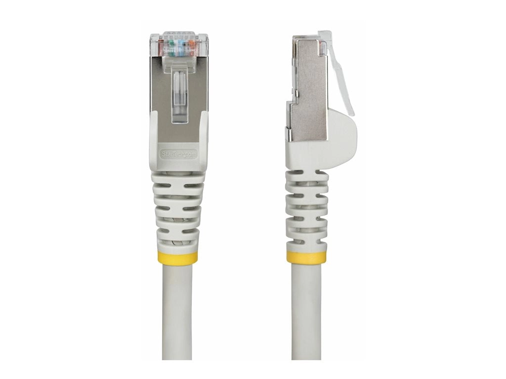StarTech.com 10ft Gray CAT6a Ethernet Cable, Snagless, S/FTP, 10G, LSZH - Patch cable - RJ-45 (M) to RJ-45 (M) - 10 ft - 0.2 NLGR-10F-CAT6A-PATCH