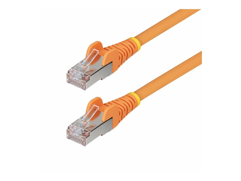 StarTech.com 1ft Orange CAT6a Ethernet Cable, Snagless, S/FTP, 10G, LSZH - Patch cable - RJ-45 (M) to RJ-45 (M) - 1 ft - 0.2 NLOR-1F-CAT6A-PATCH