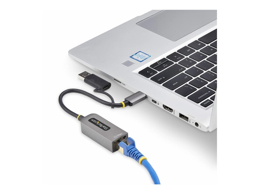 StarTech.com 2.5GbE USB-C to Ethernet Adapter with USB-A Converter - Network adapter - USB-C 3.2 Gen 1 / Thunderbolt 3 - 10M/100M/1G/2.5 U2GA-USB-C-ETHERNET