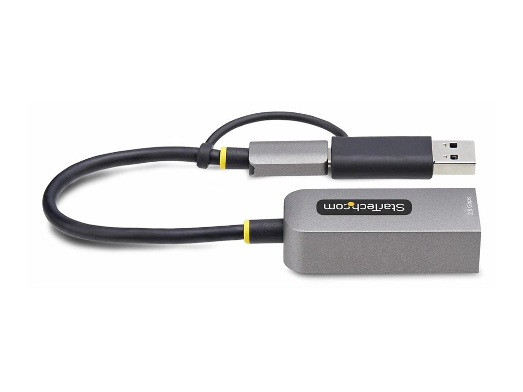 StarTech.com 2.5GbE USB-C to Ethernet Adapter with USB-A Converter - Network adapter - USB-C 3.2 Gen 1 / Thunderbolt 3 - 10M/100M/1G/2.5 U2GA-USB-C-ETHERNET