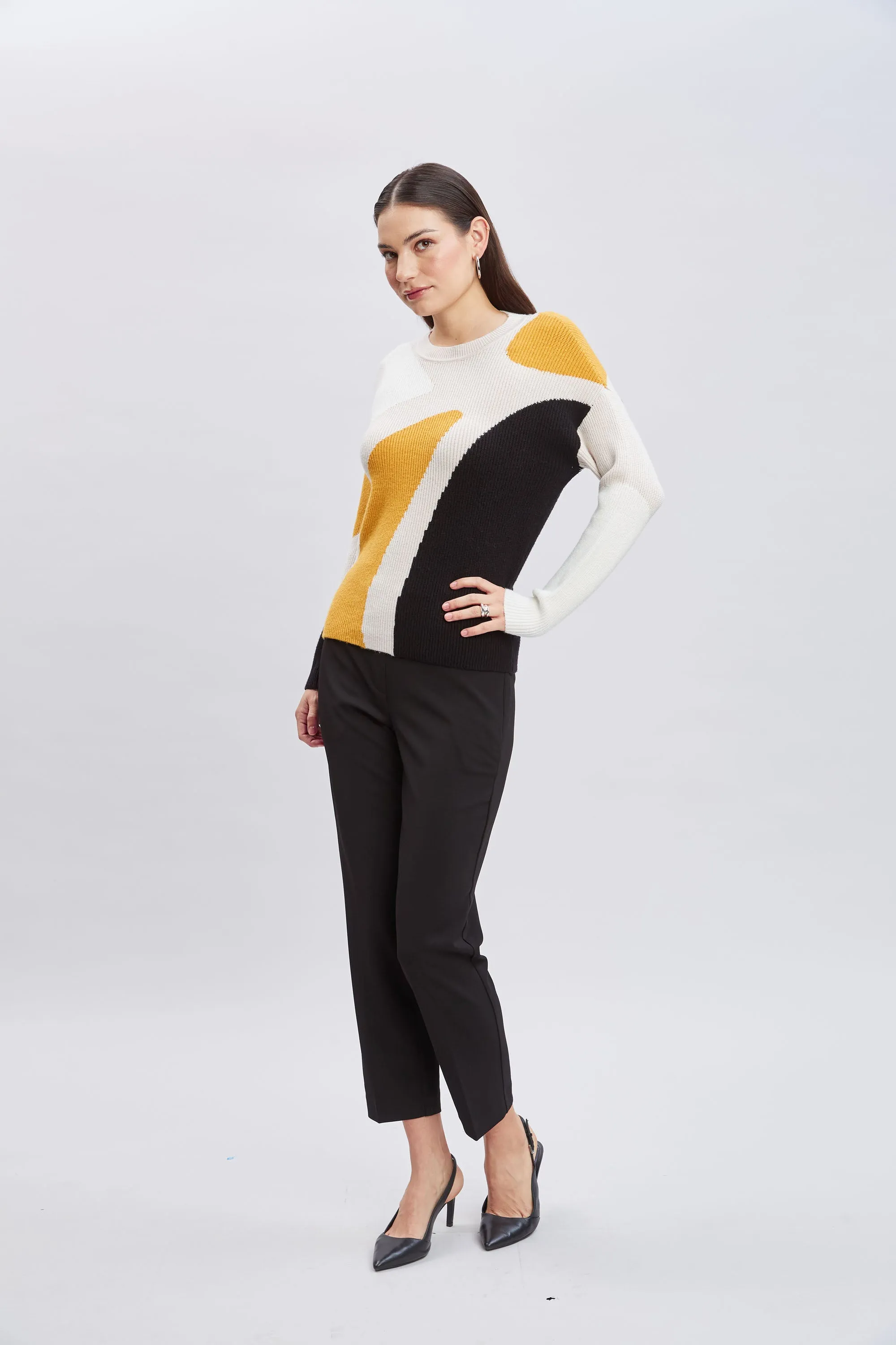 T-Tahari Color Block Sweater