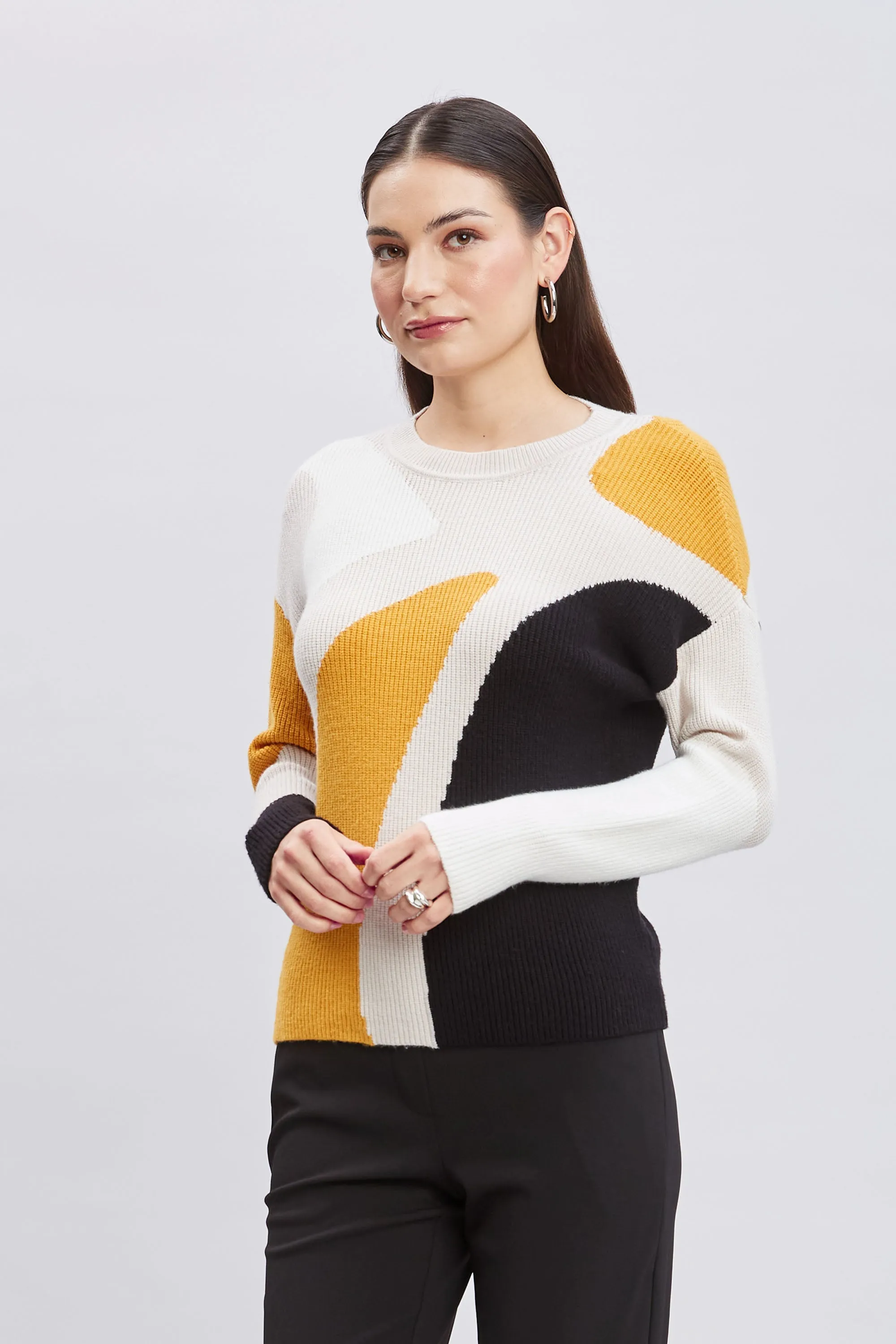T-Tahari Color Block Sweater