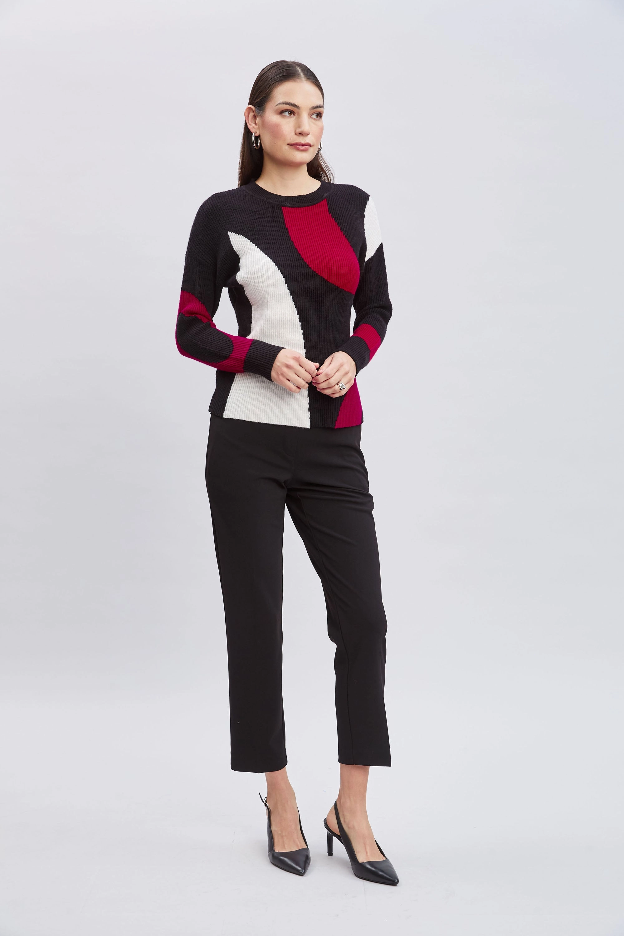 T-Tahari Color Block Sweater