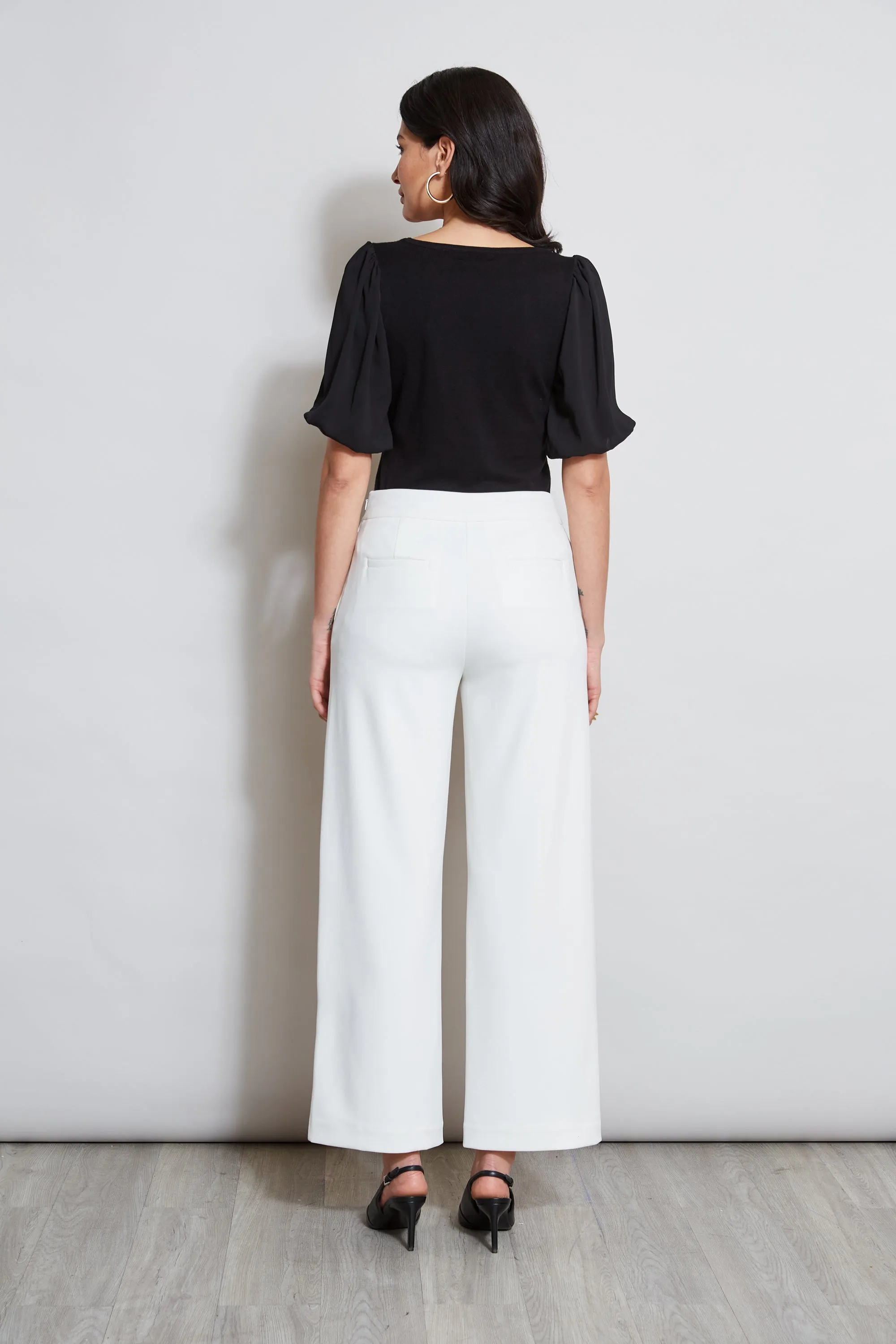 T-Tahari Wide Leg Button Pant