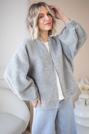 Teddy Snuggle Grey - Jacket