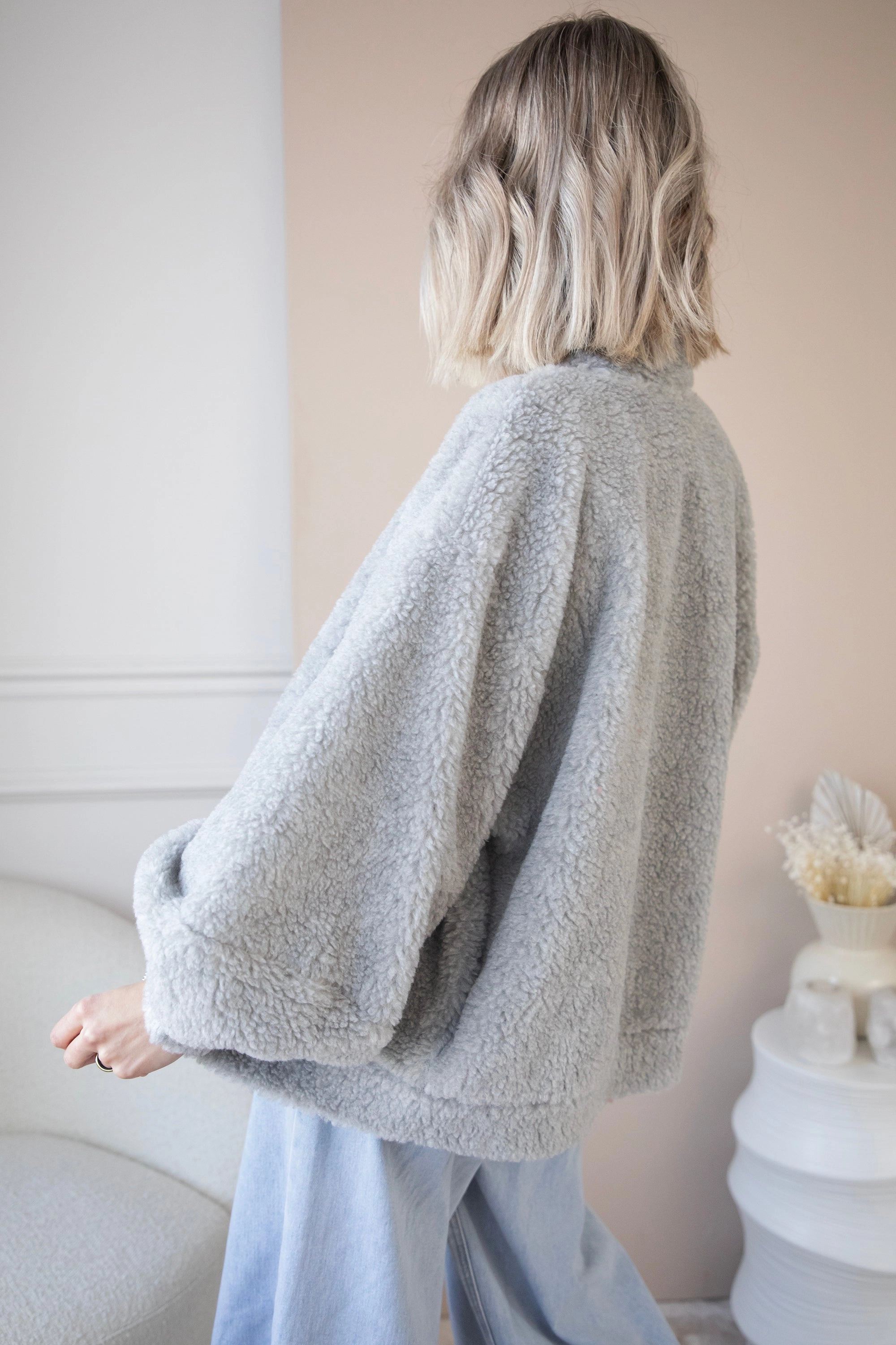 Teddy Snuggle Grey - Jacket