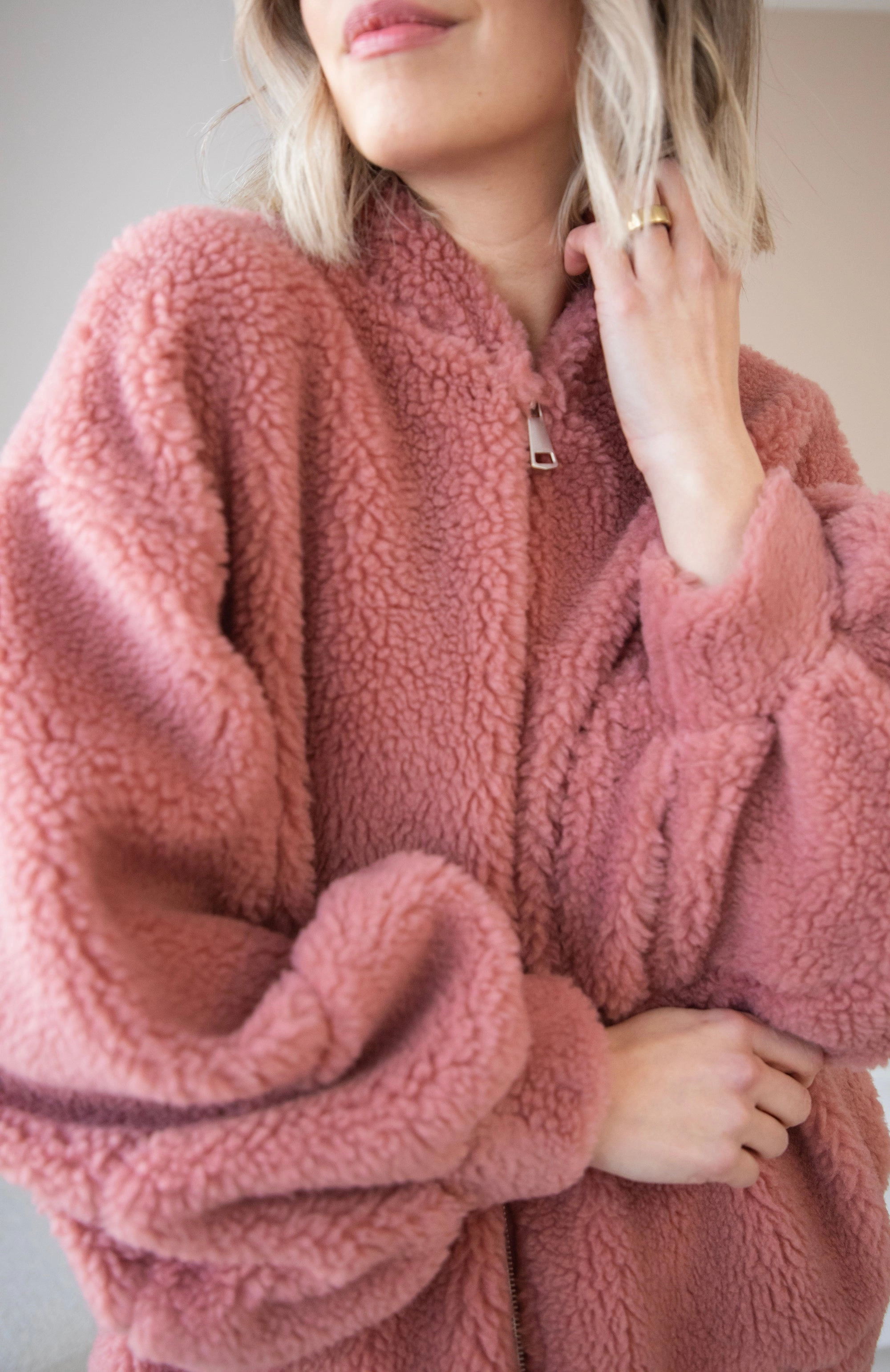 Teddy Snuggle Old Pink - Jacket
