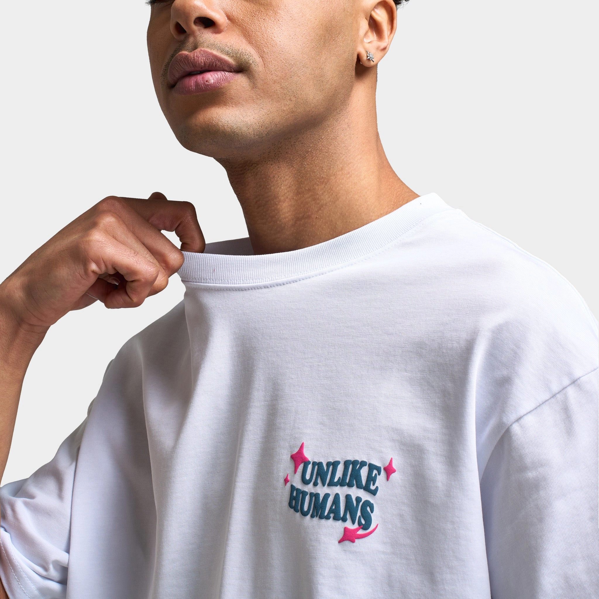 Unlike Humans Good Days Graphic T-shirt / Optic White