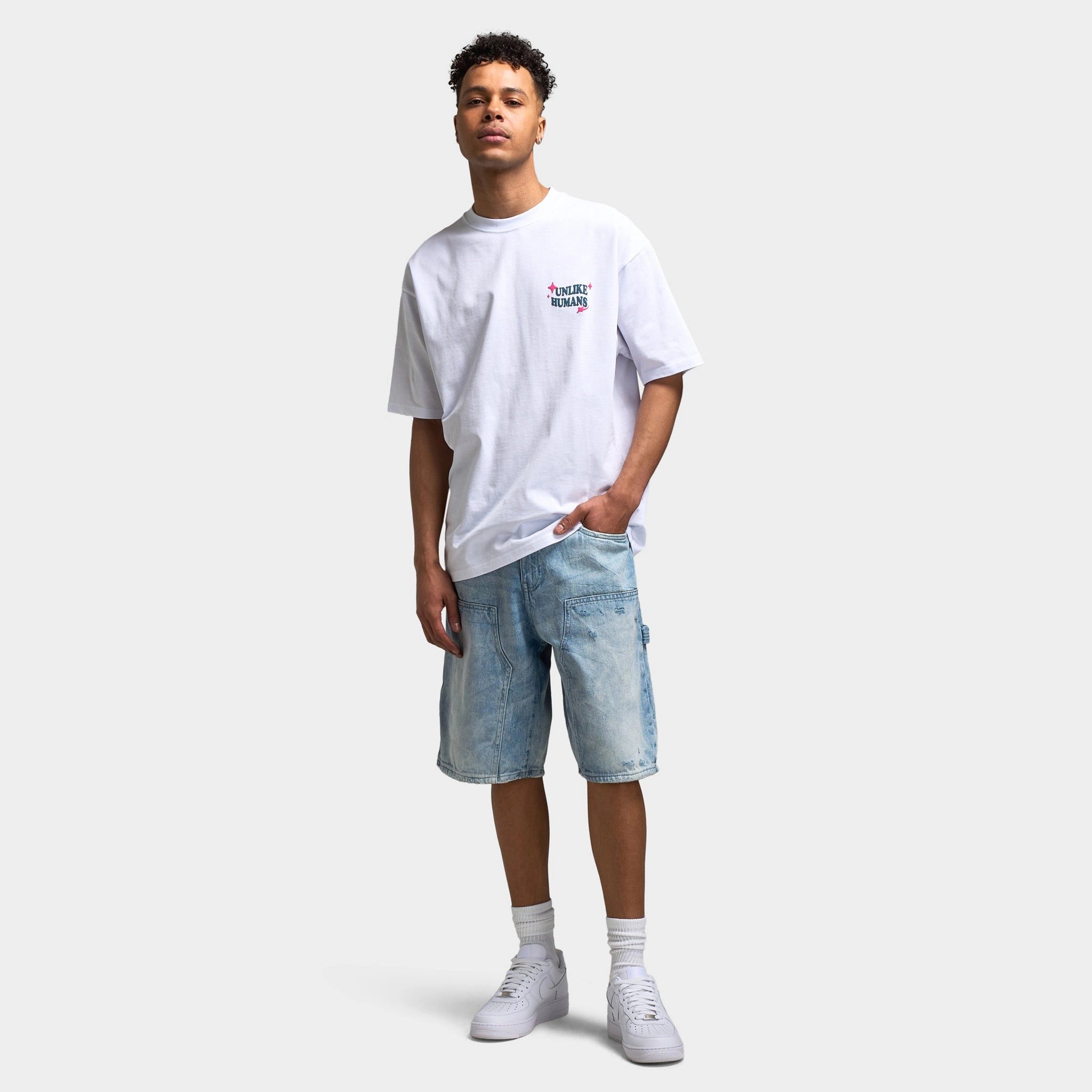 Unlike Humans Good Days Graphic T-shirt / Optic White
