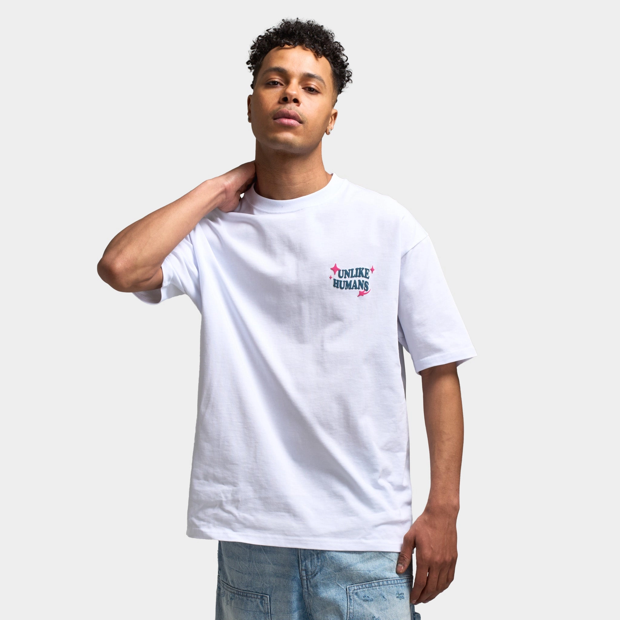 Unlike Humans Good Days Graphic T-shirt / Optic White
