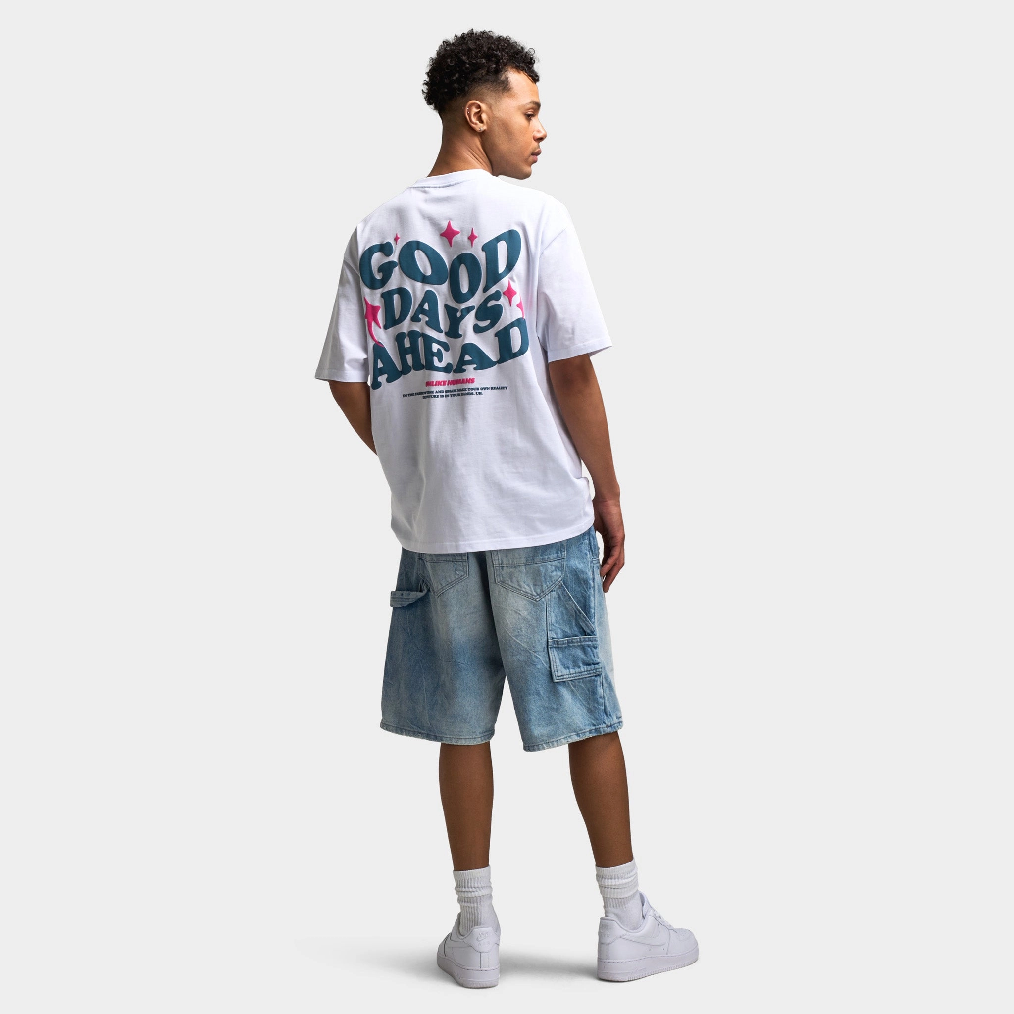 Unlike Humans Good Days Graphic T-shirt / Optic White