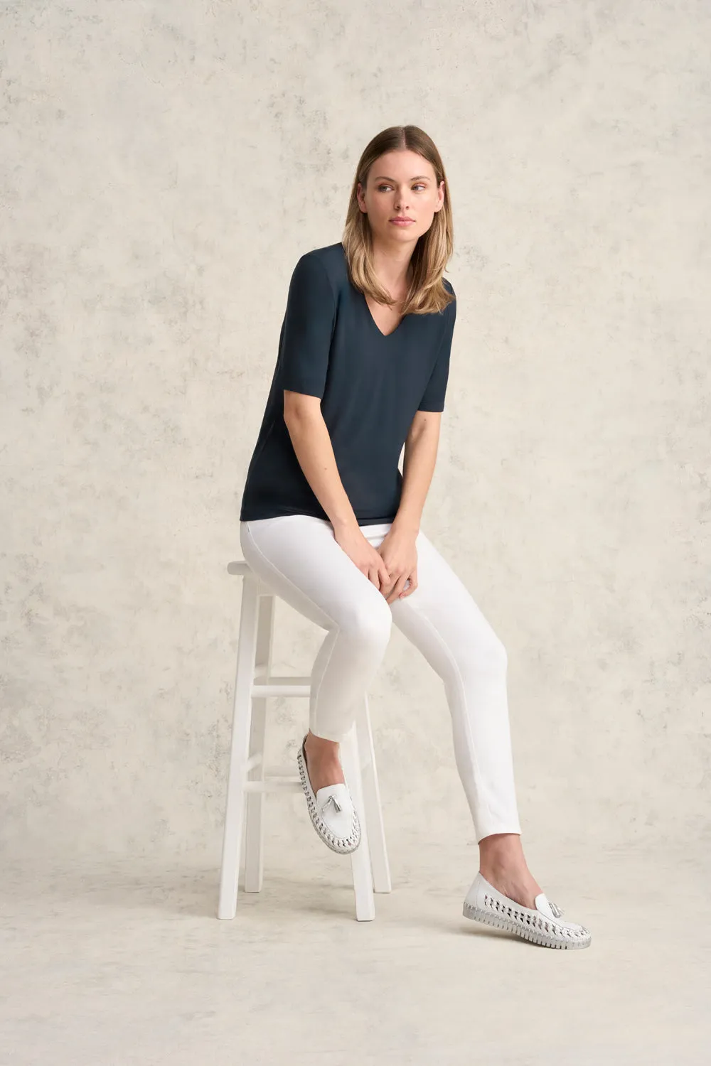 V-Neck Tee - Ink