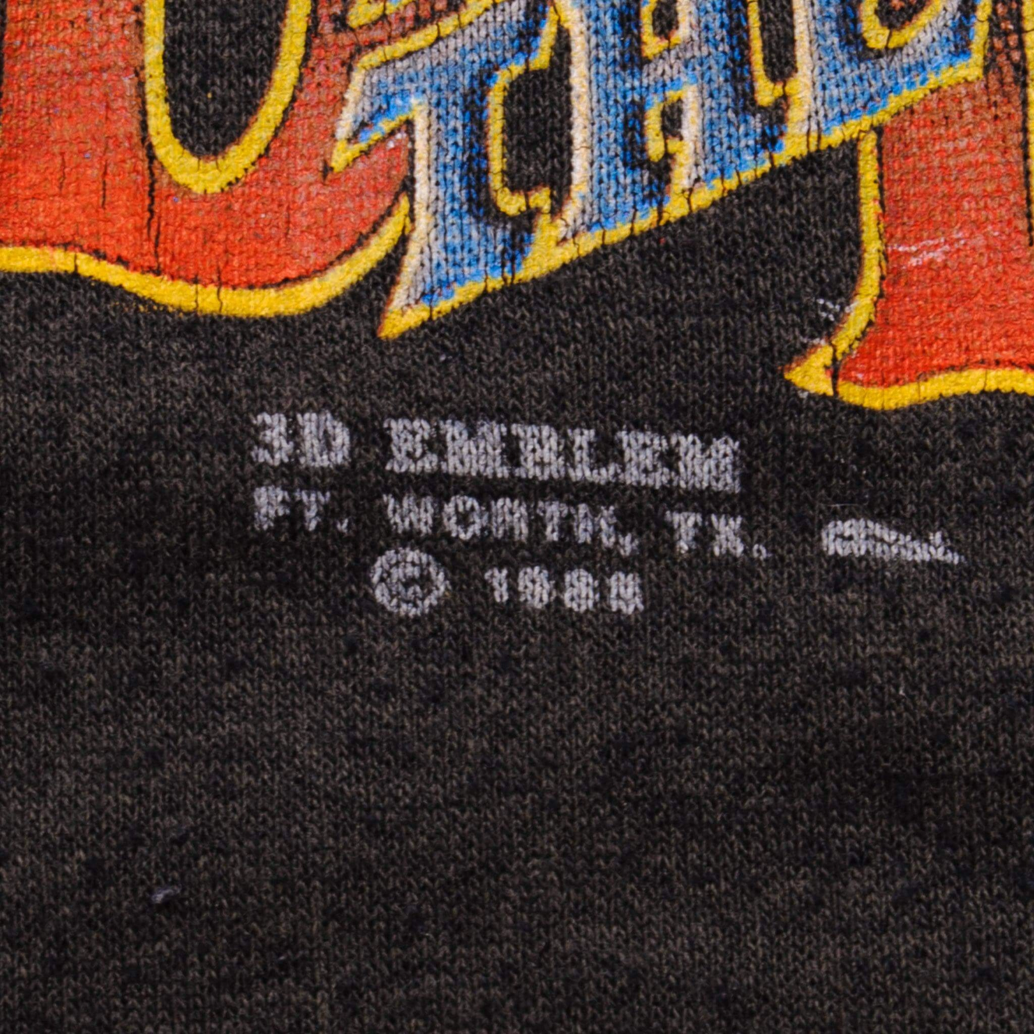 VINTAGE 3D EMBLEM TRUCKER ONLY 1988 TEE SHIRT SIZE LARGE MADE IN USA