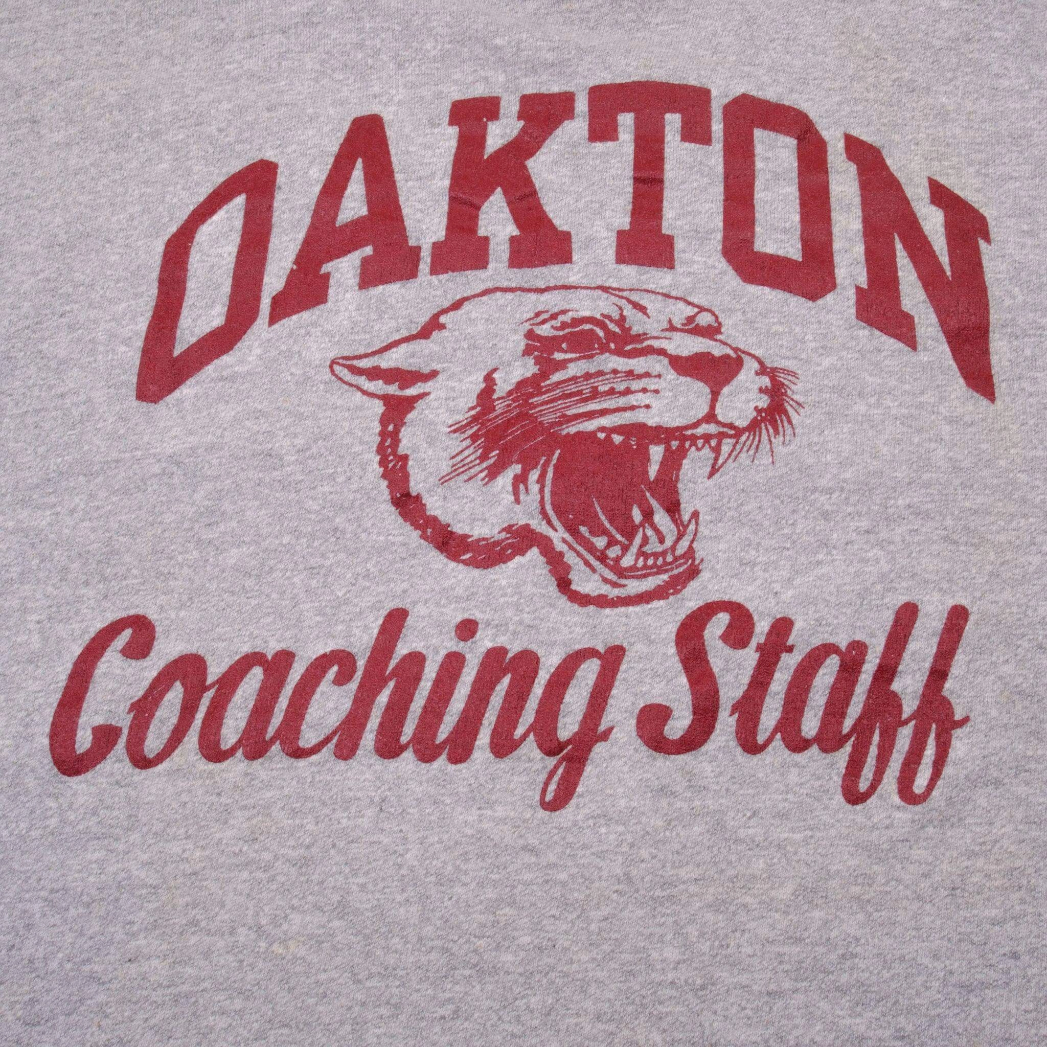 VINTAGE CHAMPION OAKTON TEE SHIRT EARLY 1980S SIZE XL MADE IN USA