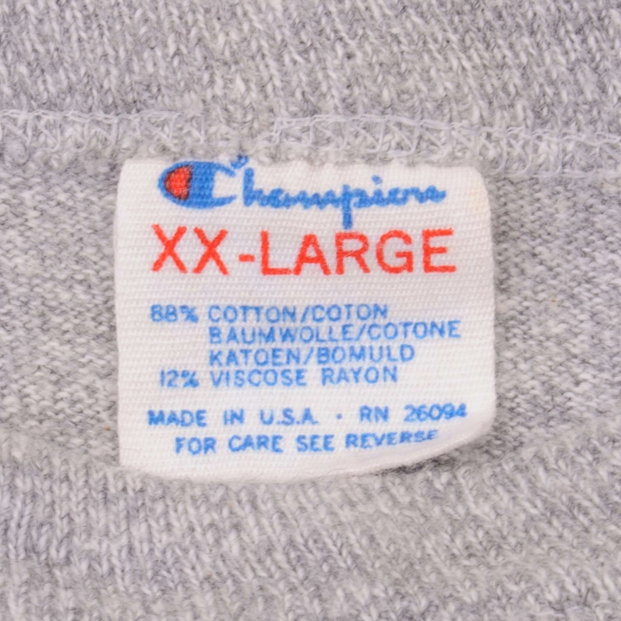 VINTAGE CHAMPION OAKTON TEE SHIRT EARLY 1980S SIZE XL MADE IN USA