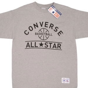 VINTAGE DEADSTOCK CONVERSE BASKETBALL ALL STAR TEE SHIRT 1990S XL MADE IN USA