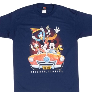 VINTAGE DISNEY MICKEY MOUSE ORLANDO 1990S TEE SHIRT LARGE MADE IN USA