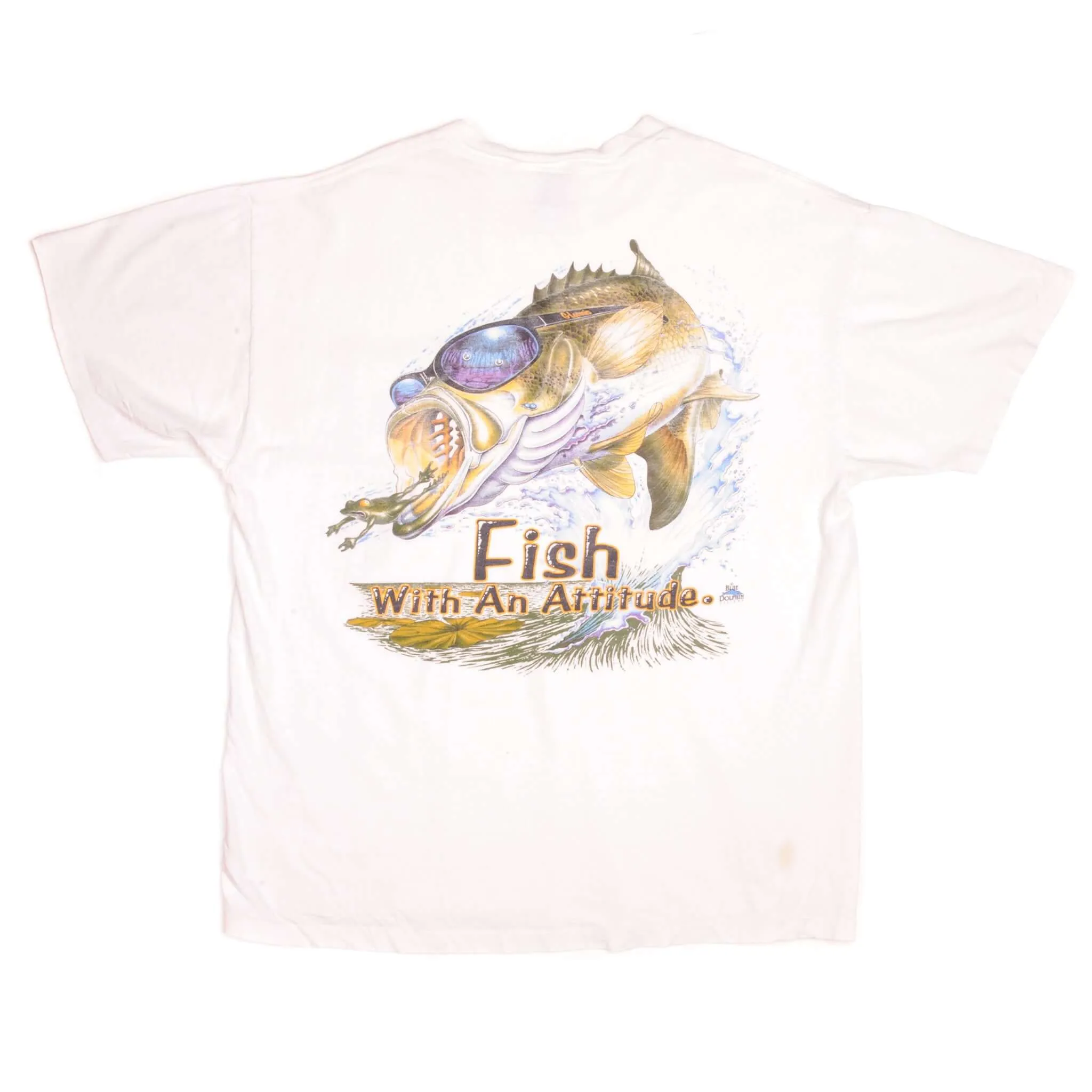 VINTAGE G. LOOMIS FISH WITH AN ATTITUDE TEE SHIRT 90s SIZE XL