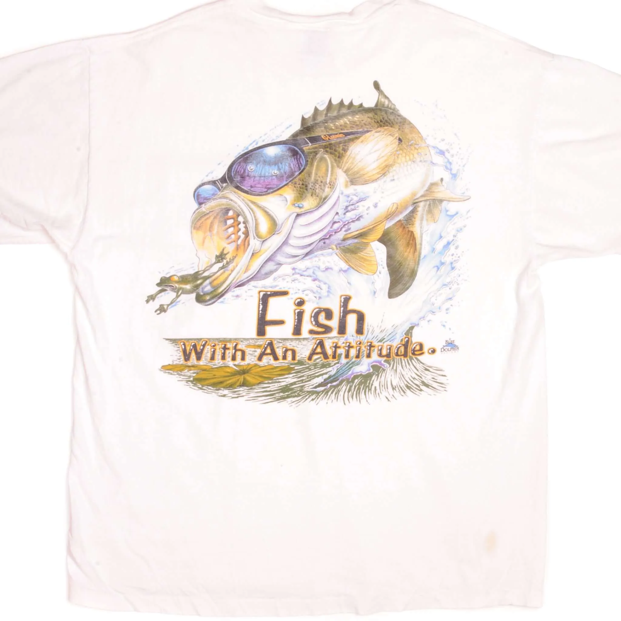 VINTAGE G. LOOMIS FISH WITH AN ATTITUDE TEE SHIRT 90s SIZE XL